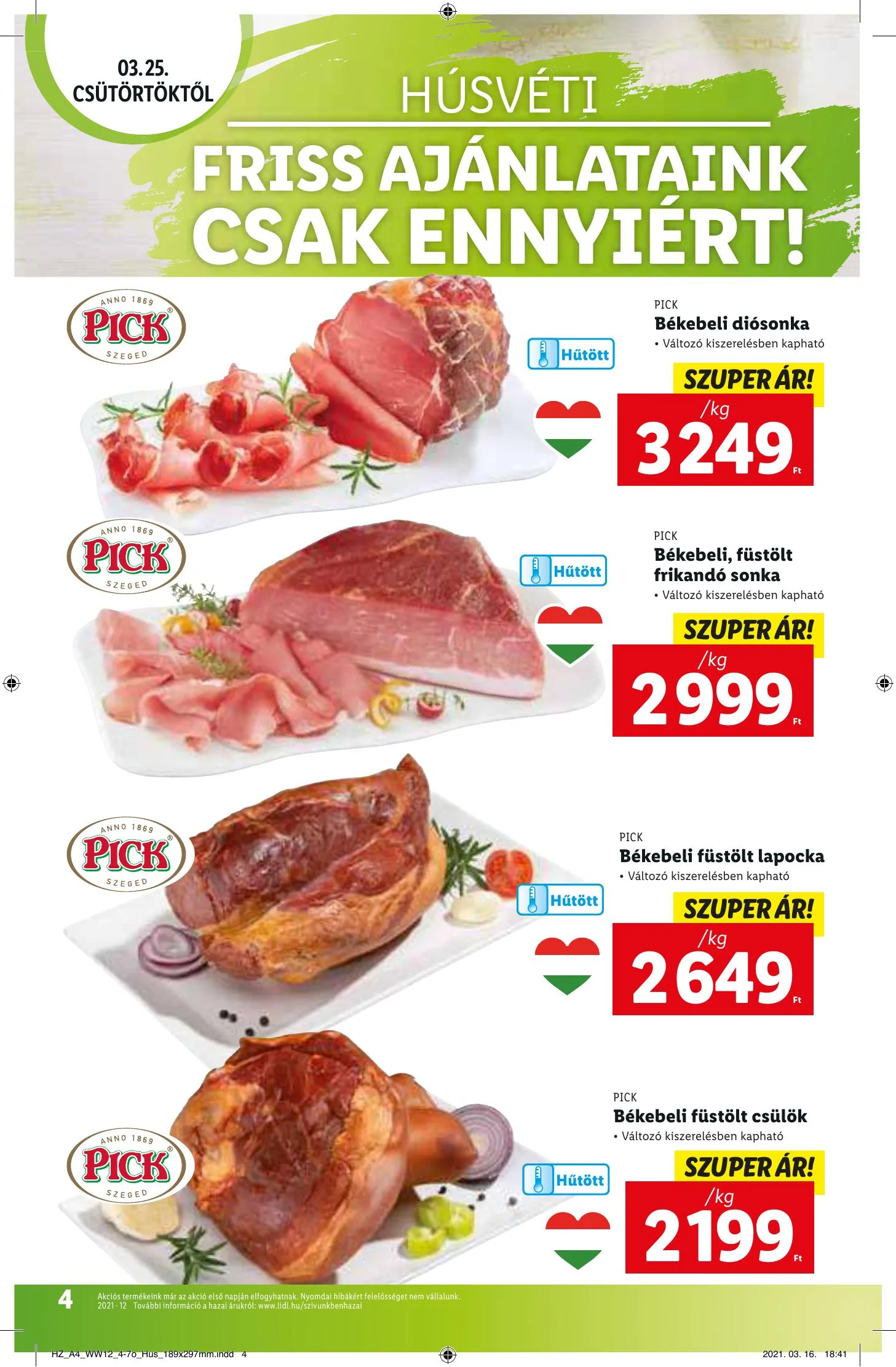 Lidl akciós újság 03.25–03.30 – 4. oldal