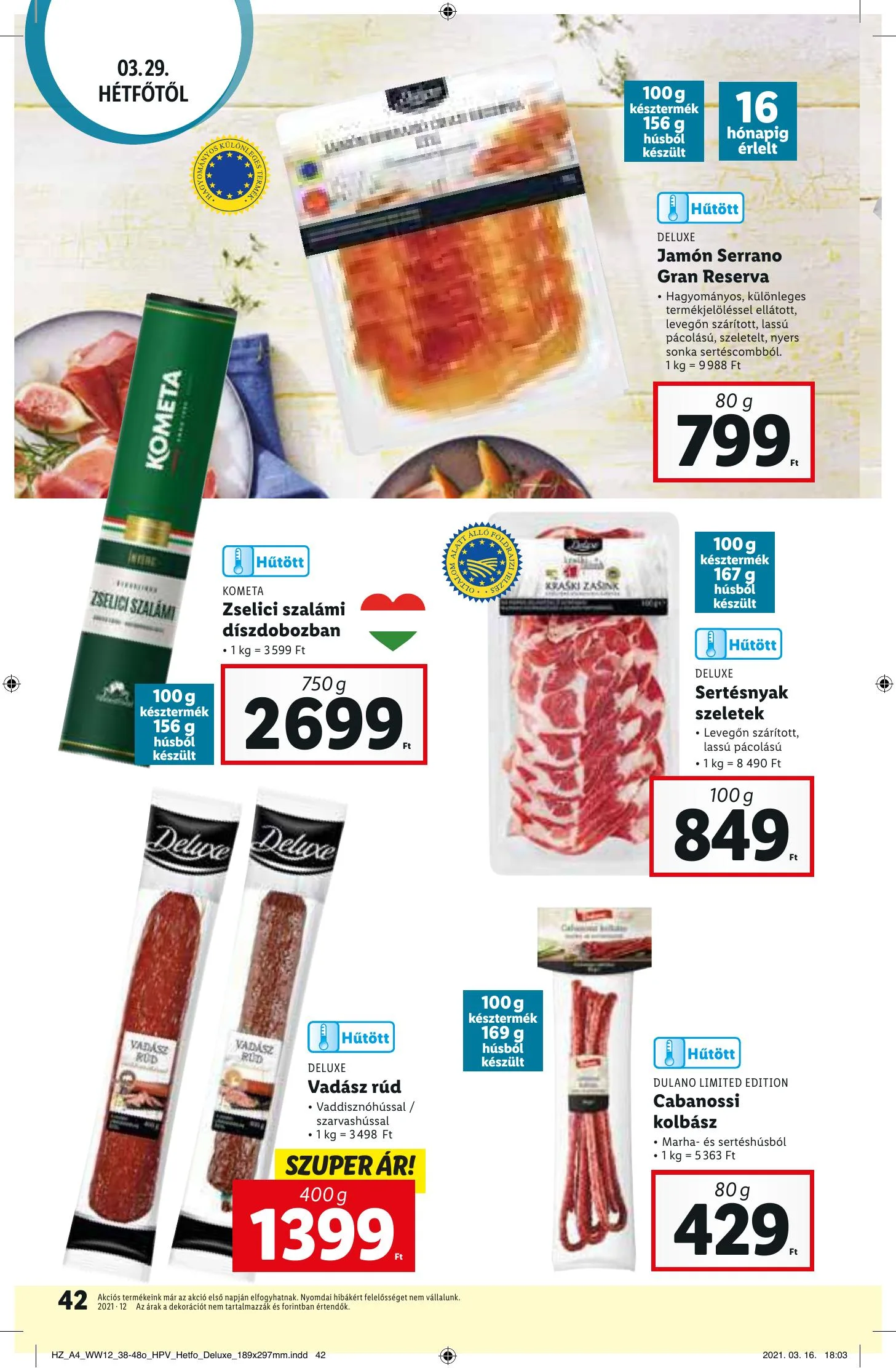 Lidl akciós újság 03.25–03.30 – 42. oldal