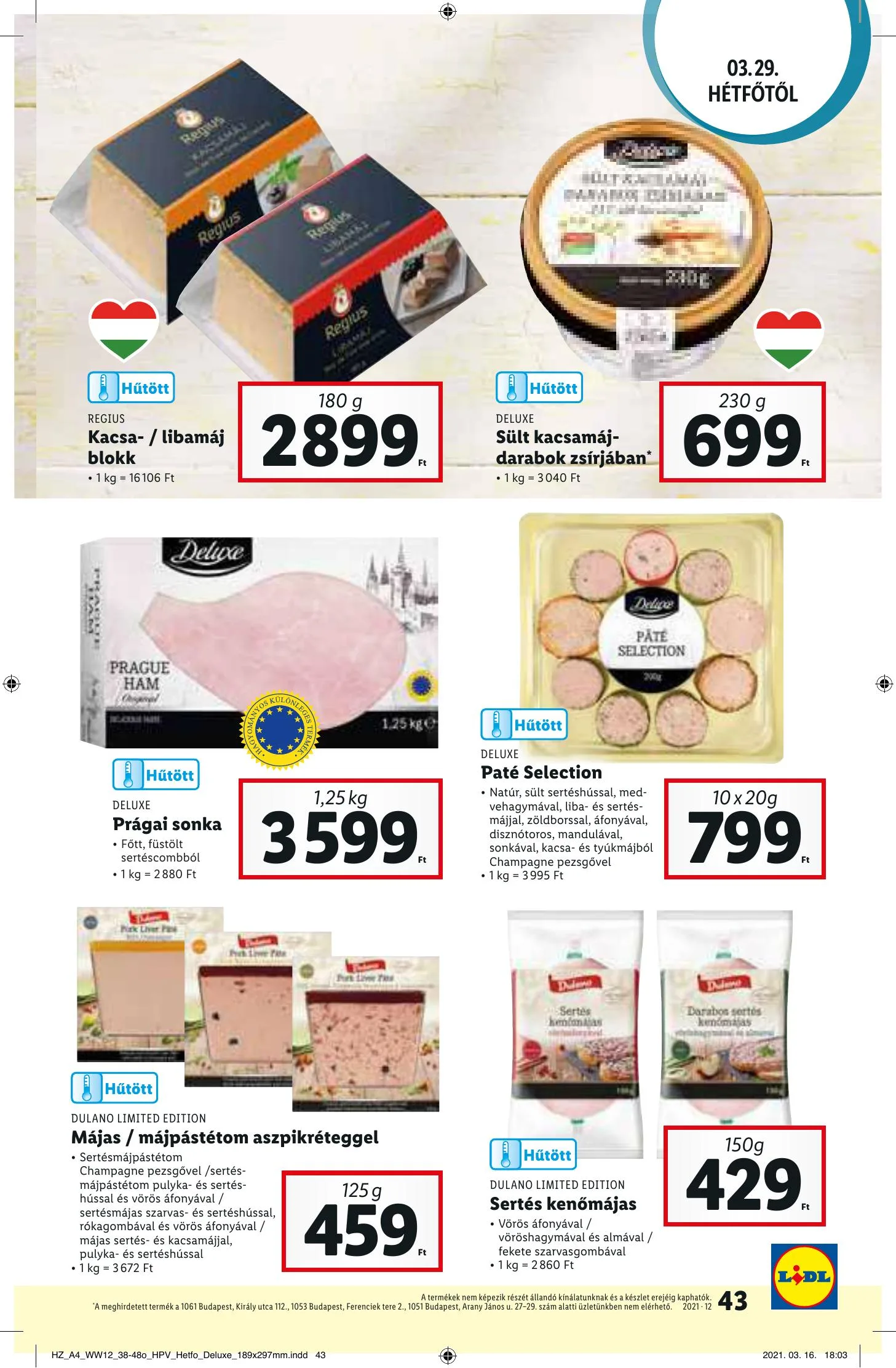 Lidl akciós újság 03.25–03.30 – 43. oldal