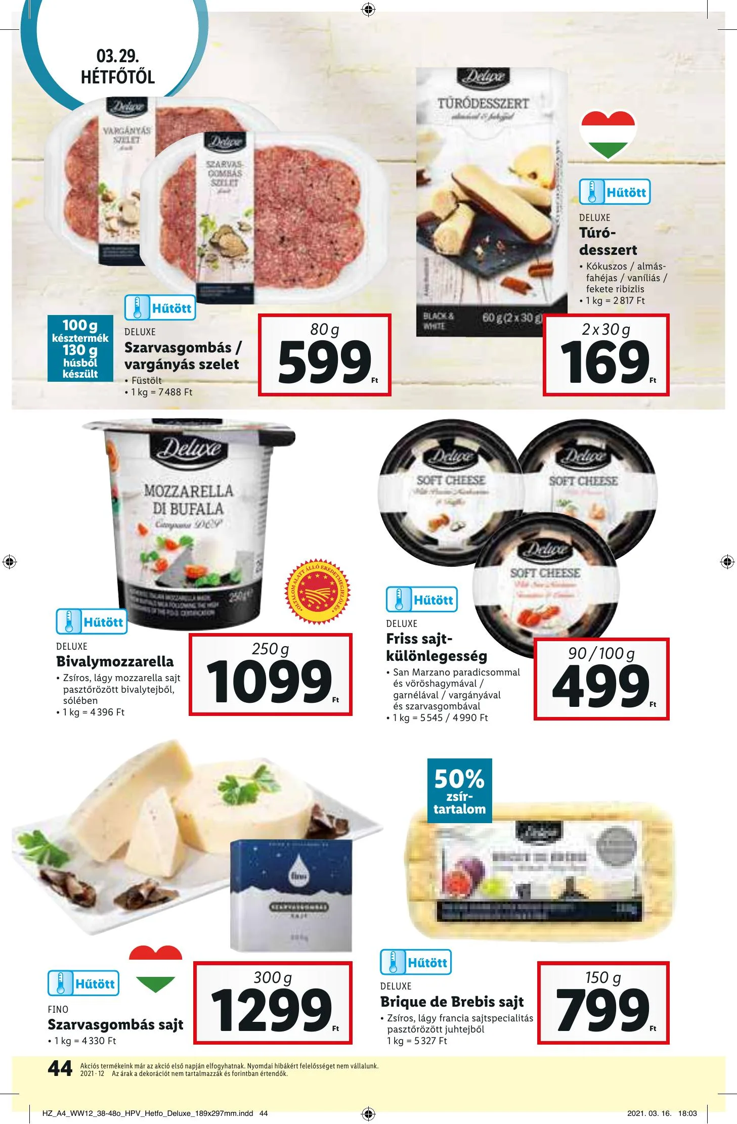 Lidl akciós újság 03.25–03.30 – 44. oldal