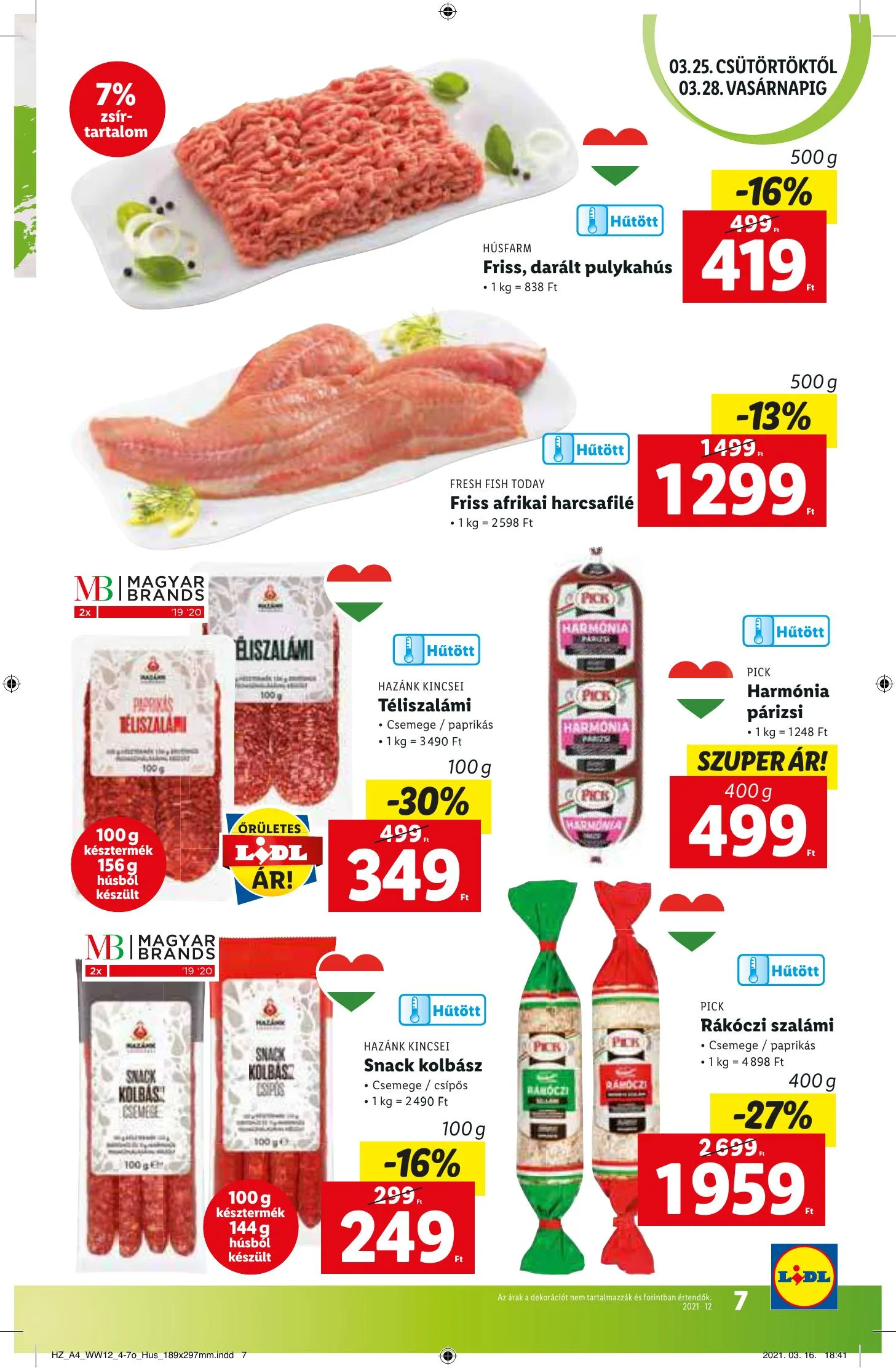 Lidl akciós újság 03.25–03.30 – 7. oldal