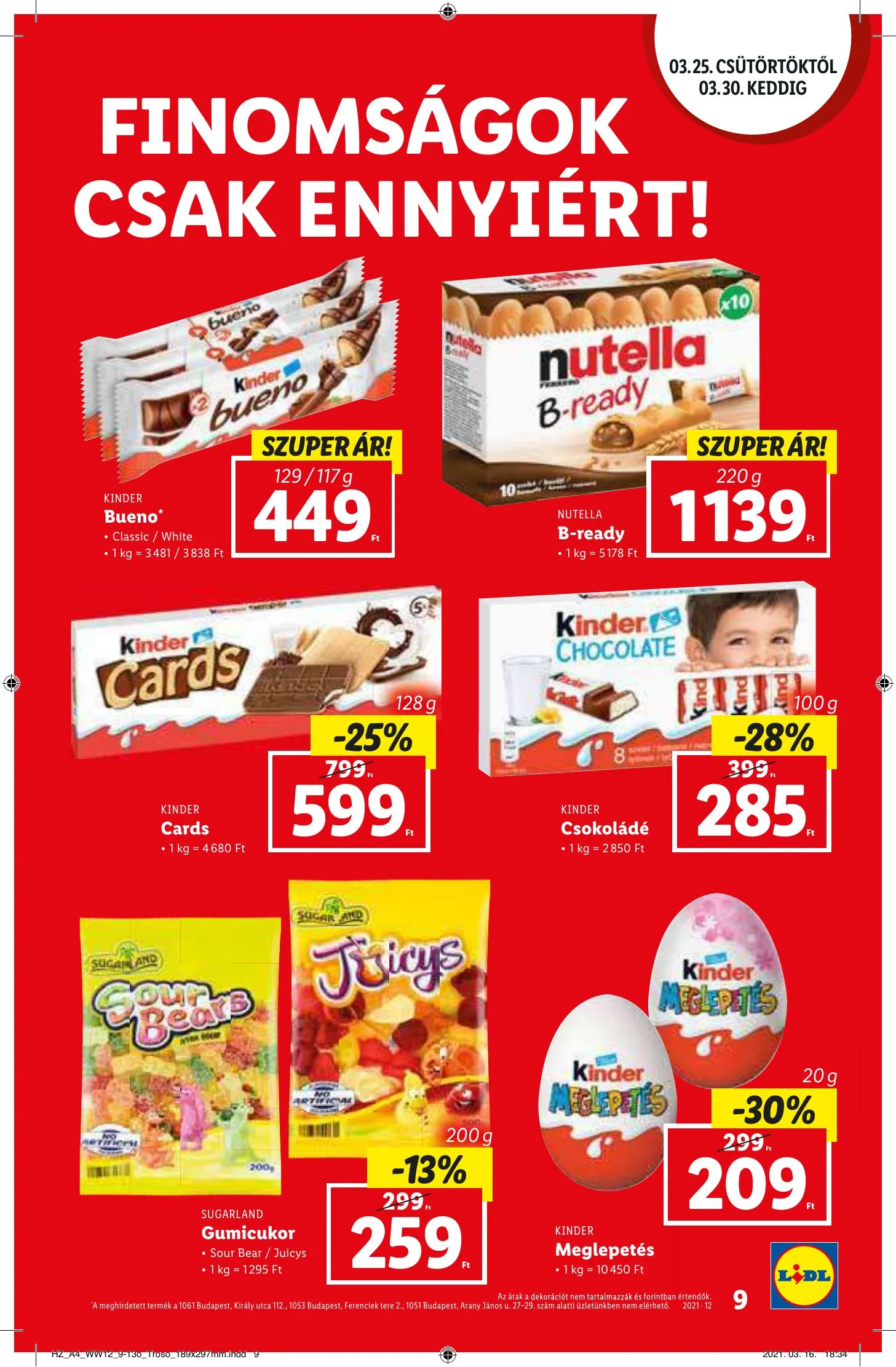 Lidl akciós újság 03.25–03.30 – 9. oldal