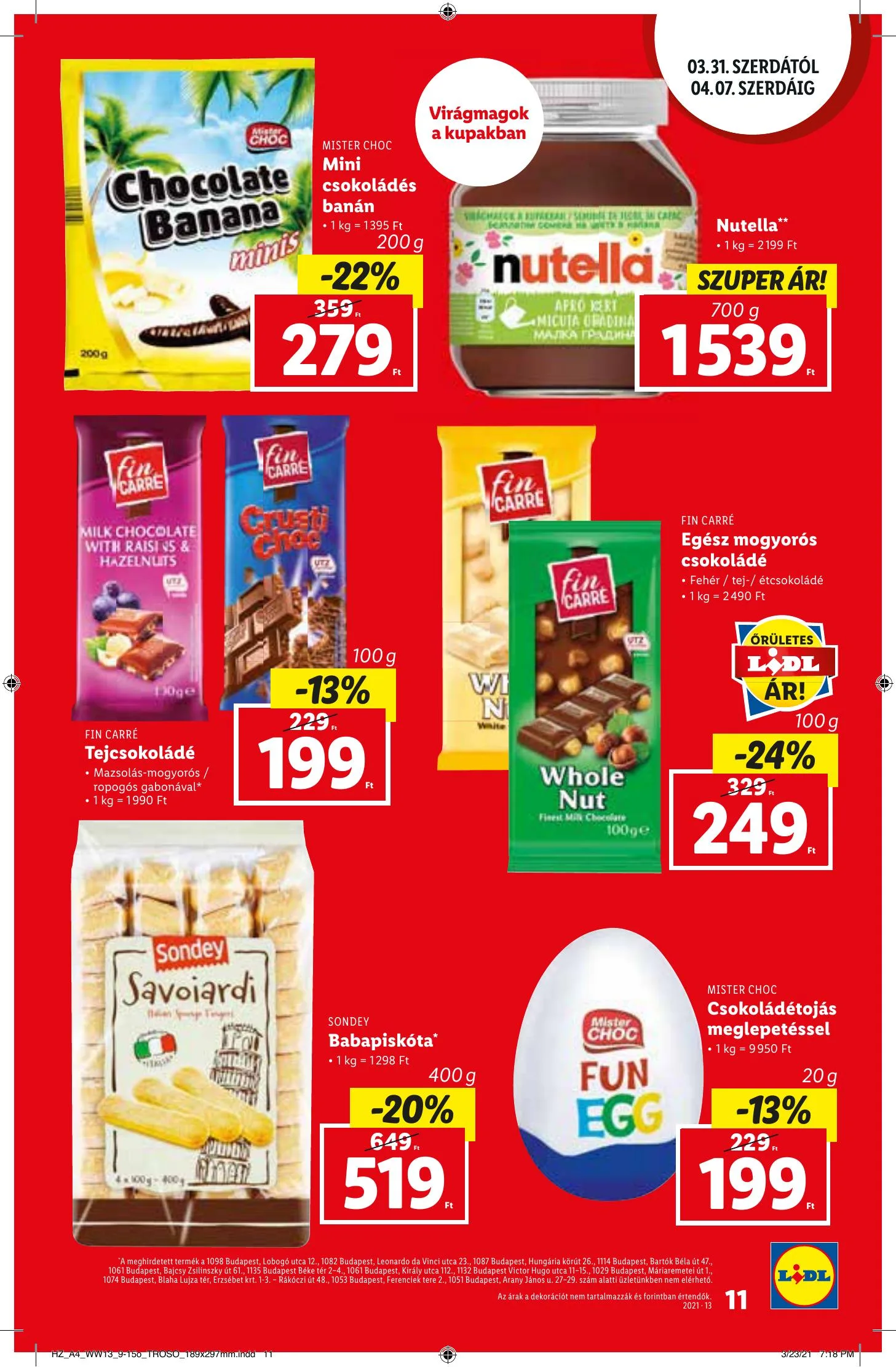 Lidl akciós újság 03.31–04.07 – 11. oldal