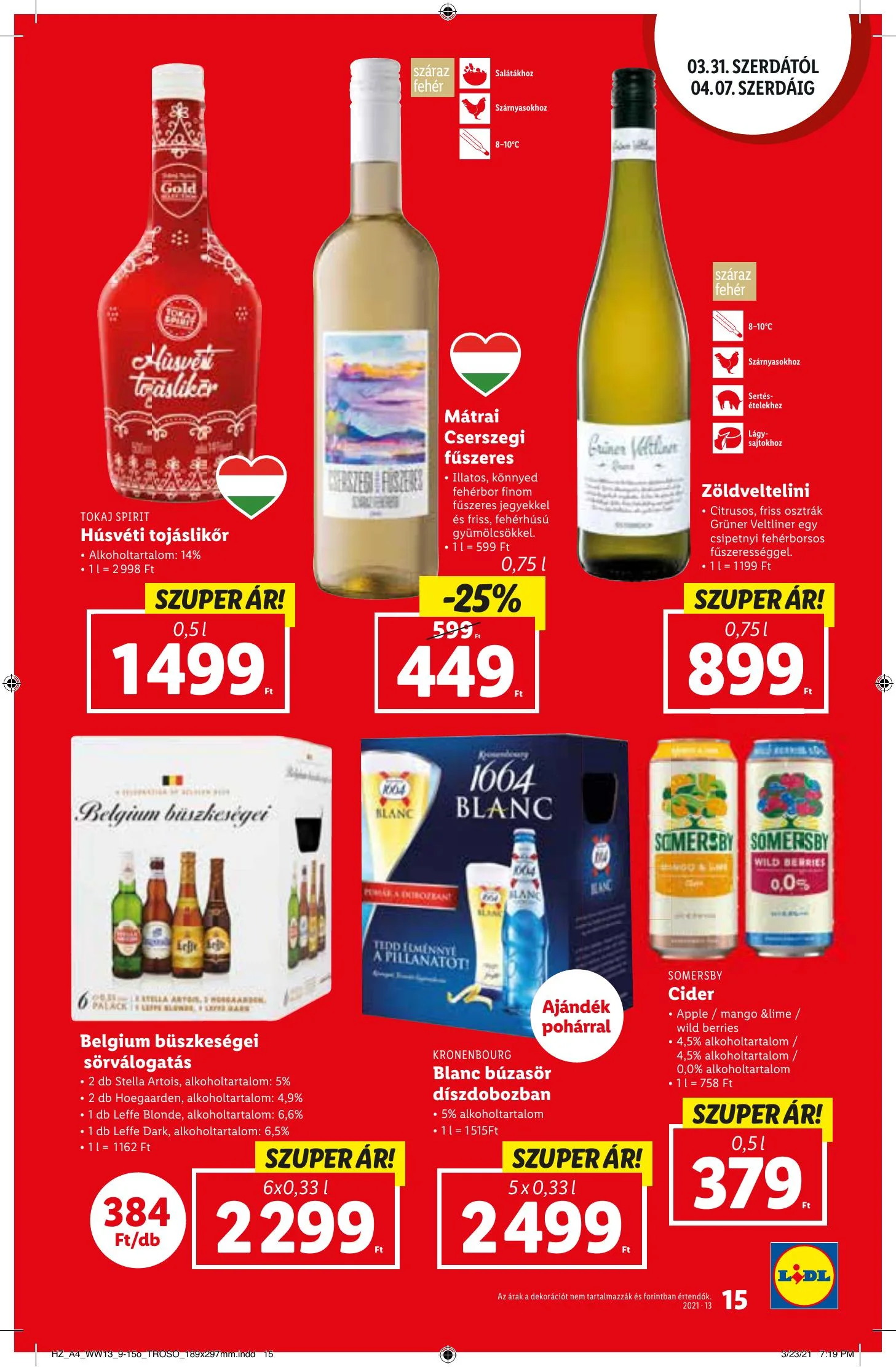 Lidl akciós újság 03.31–04.07 – 15. oldal