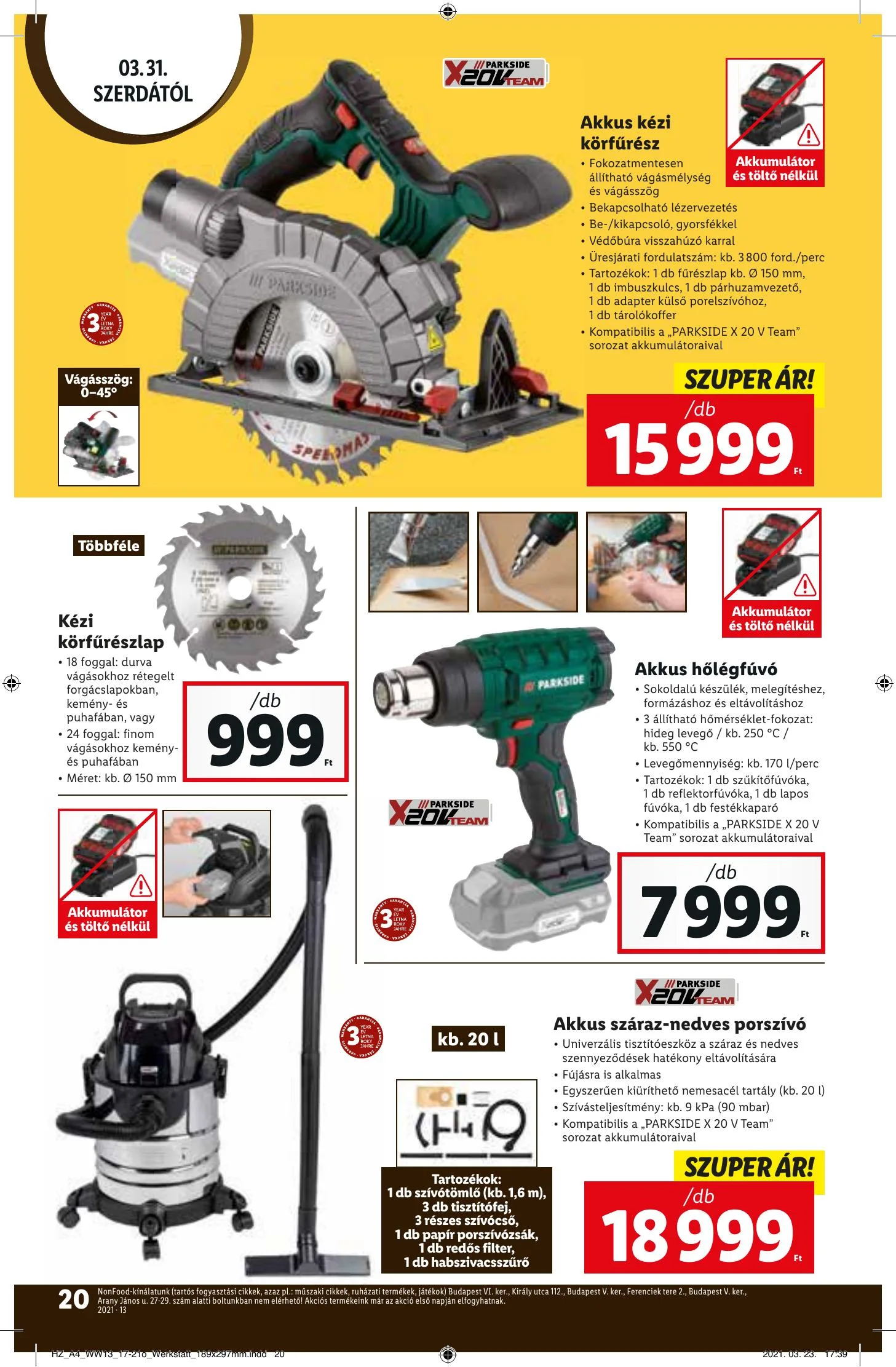 Lidl akciós újság 03.31–04.07 – 20. oldal