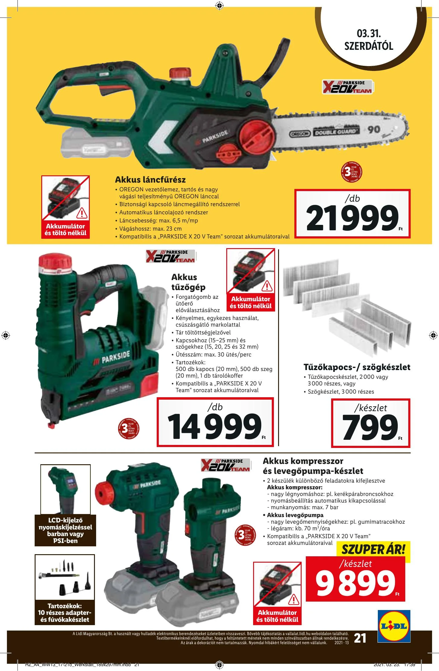 Lidl akciós újság 03.31–04.07 – 21. oldal