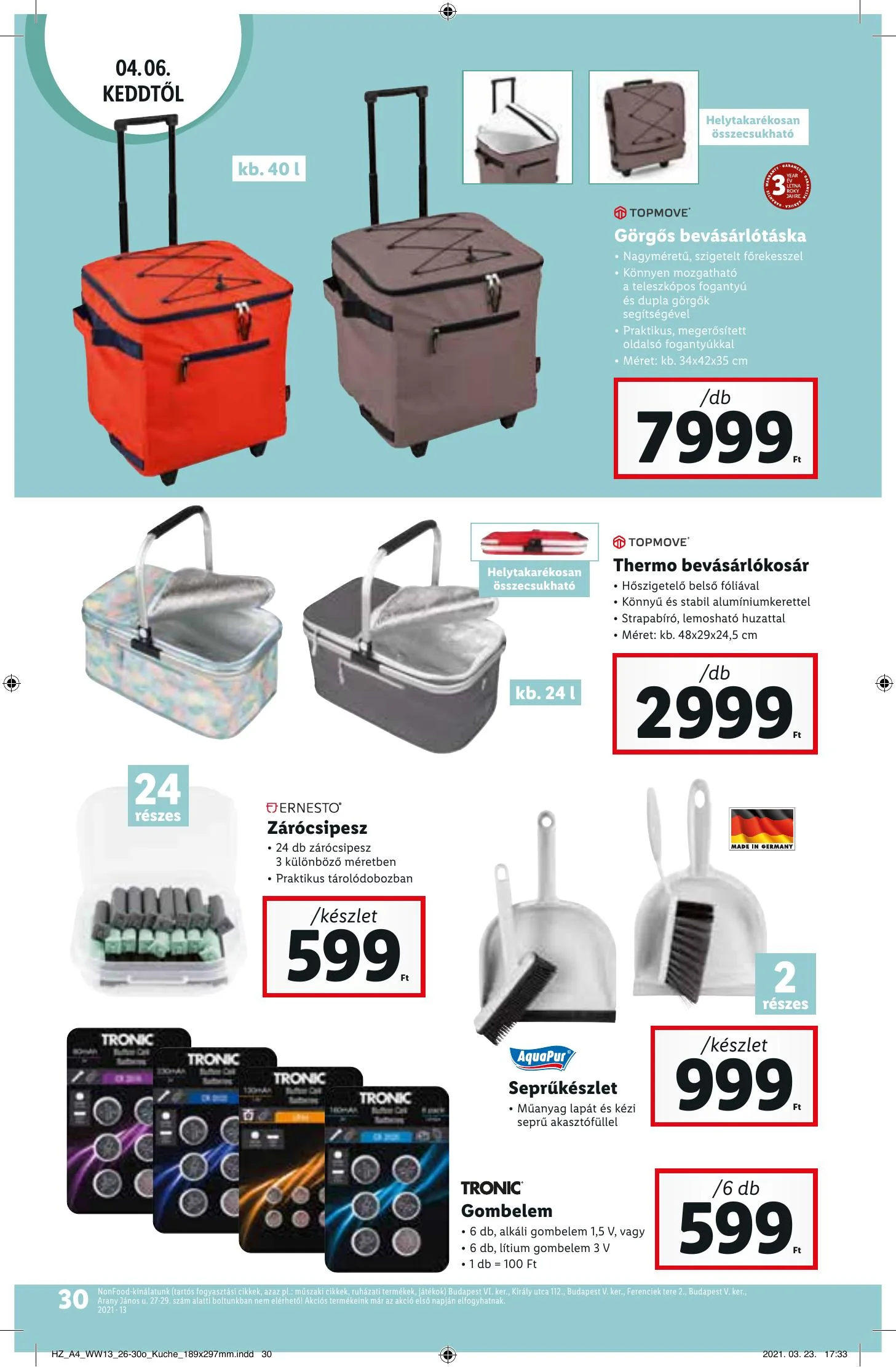 Lidl akciós újság 03.31–04.07 – 30. oldal