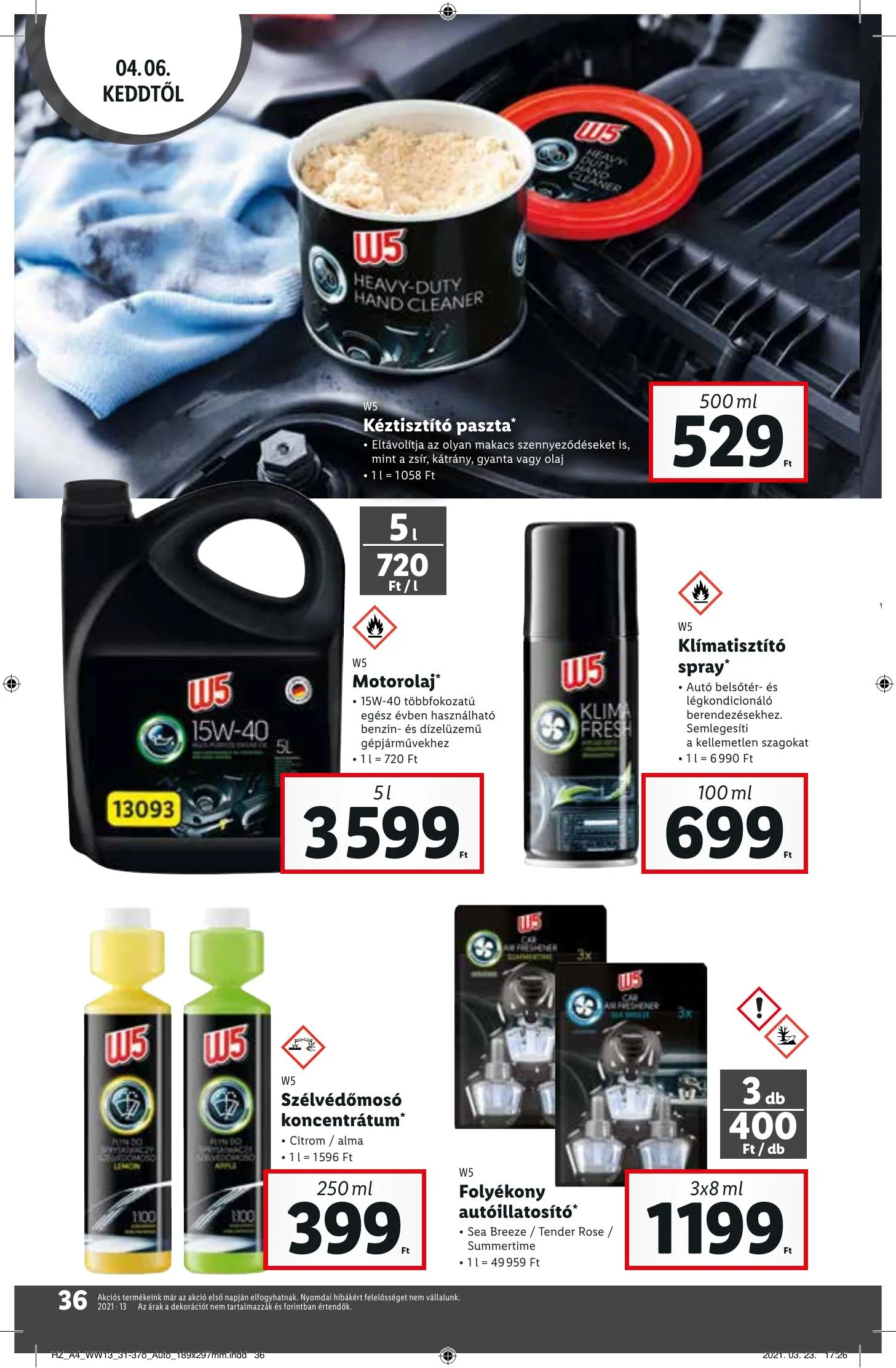 Lidl akciós újság 03.31–04.07 – 36. oldal