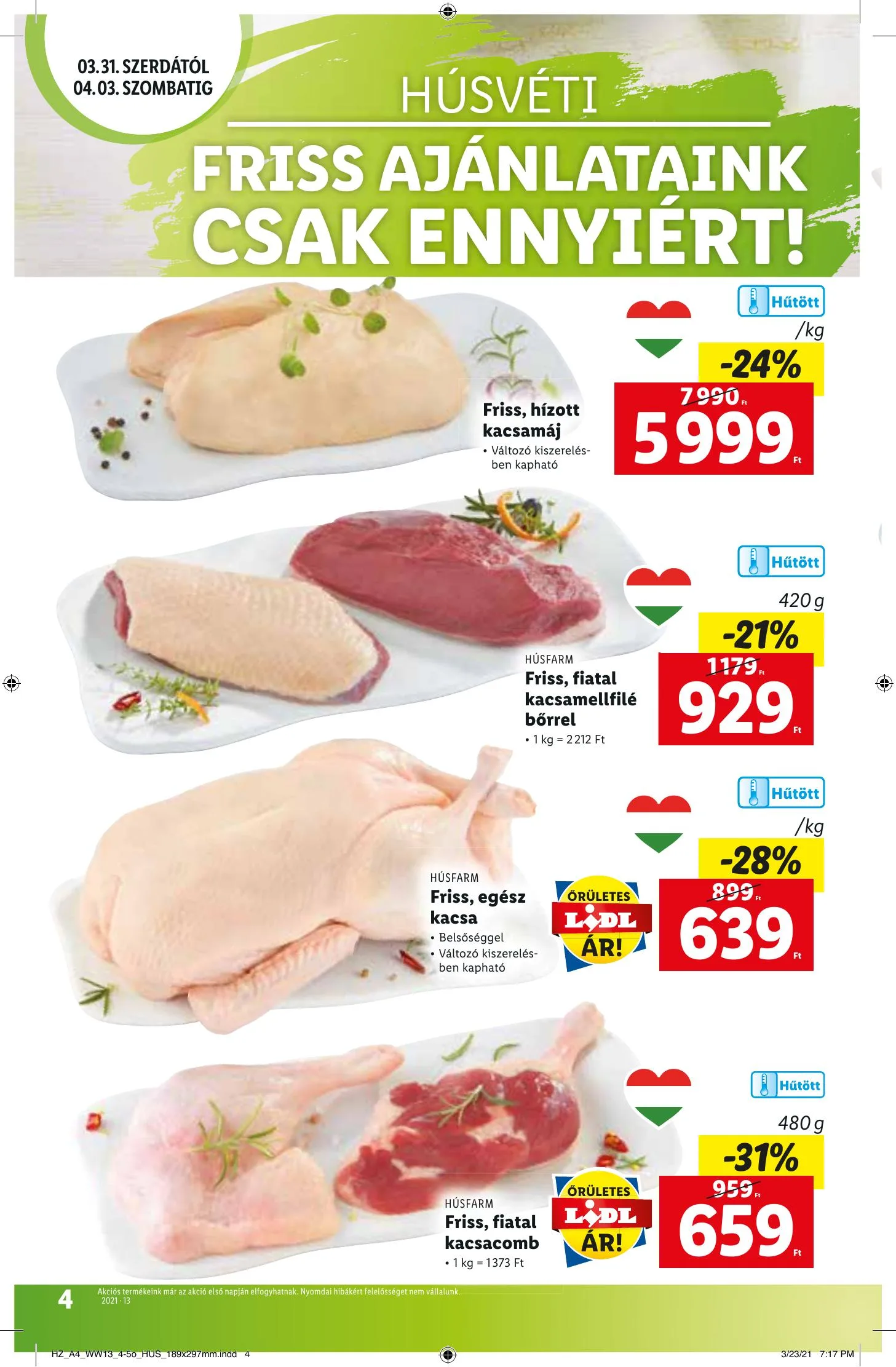 Lidl akciós újság 03.31–04.07 – 4. oldal