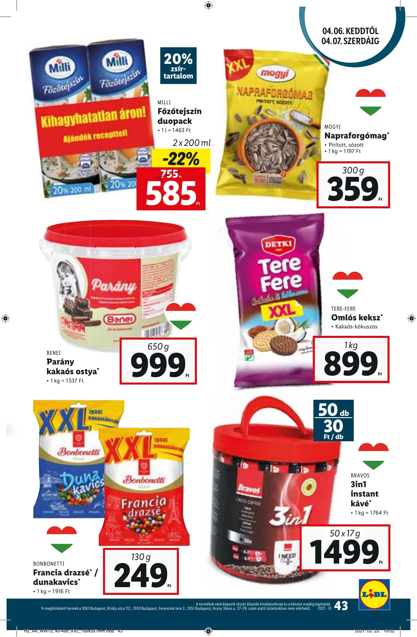 Lidl akciós újság 03.31–04.07 – 43. oldal