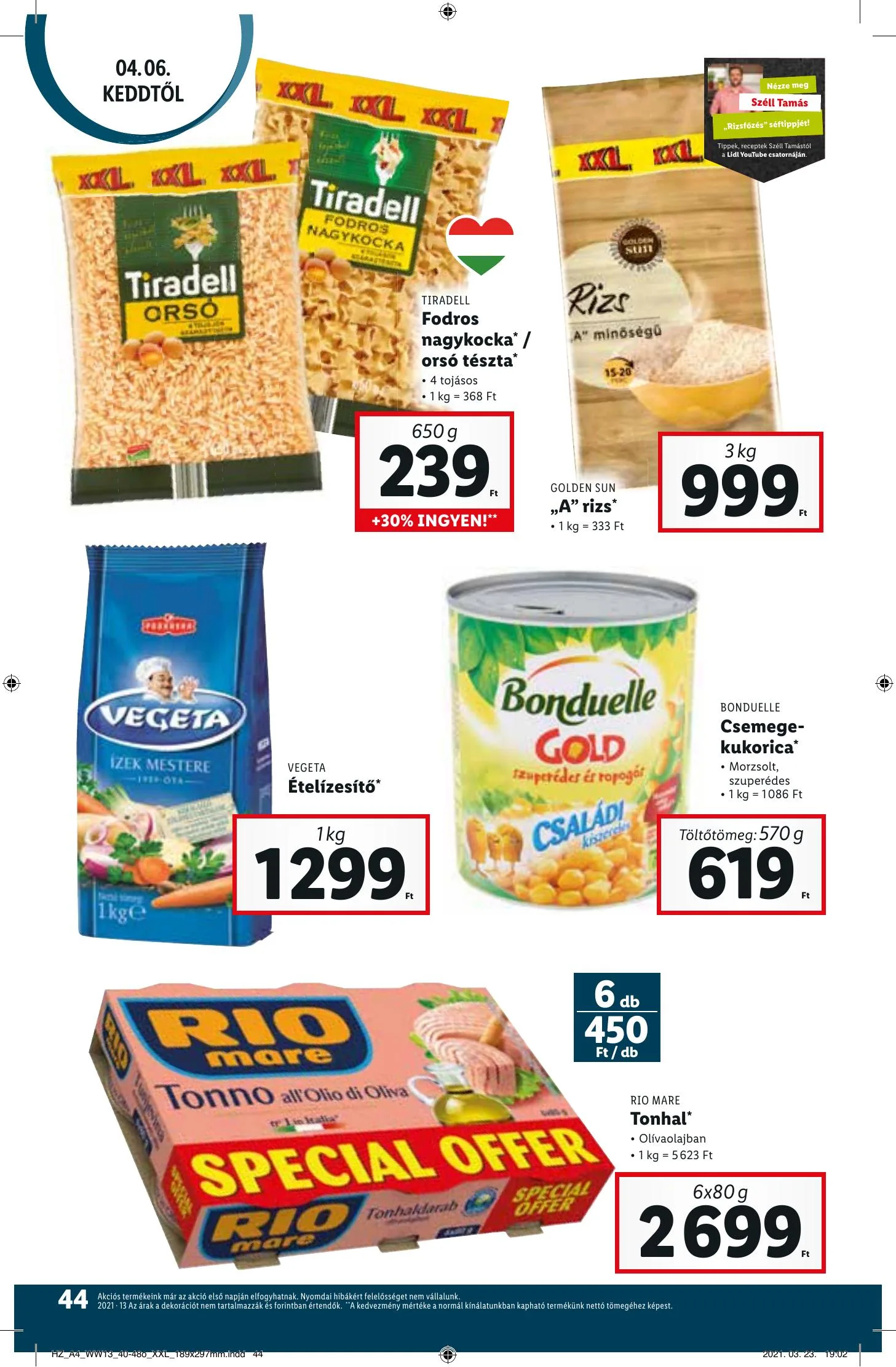 Lidl akciós újság 03.31–04.07 – 44. oldal