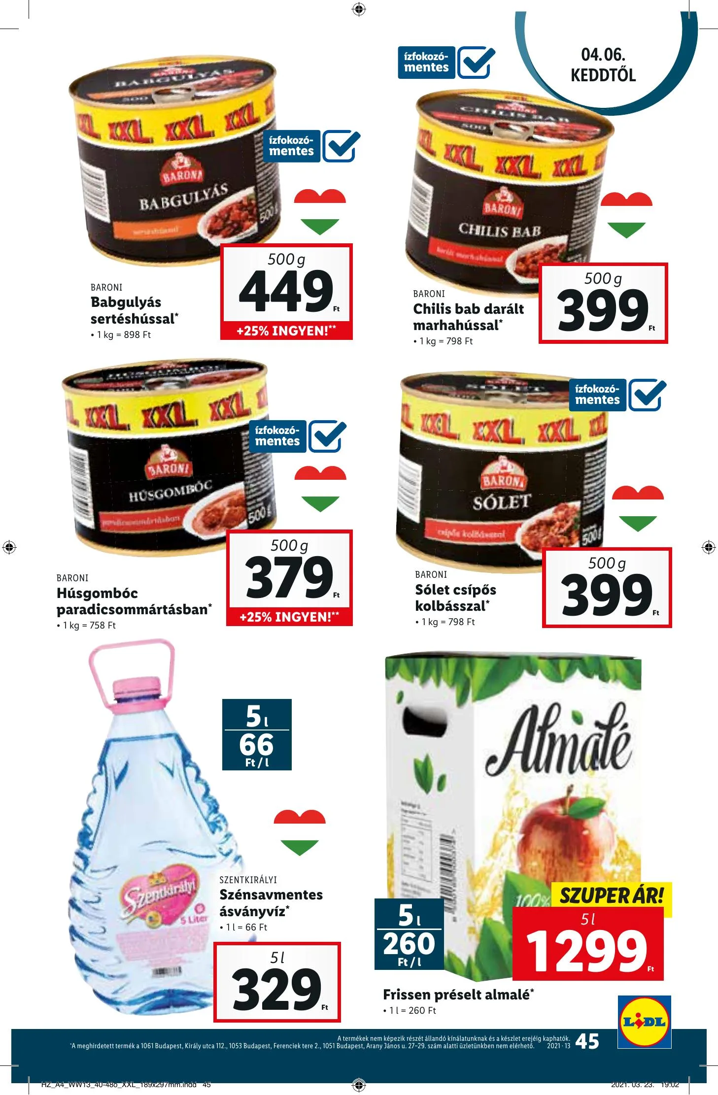 Lidl akciós újság 03.31–04.07 – 45. oldal