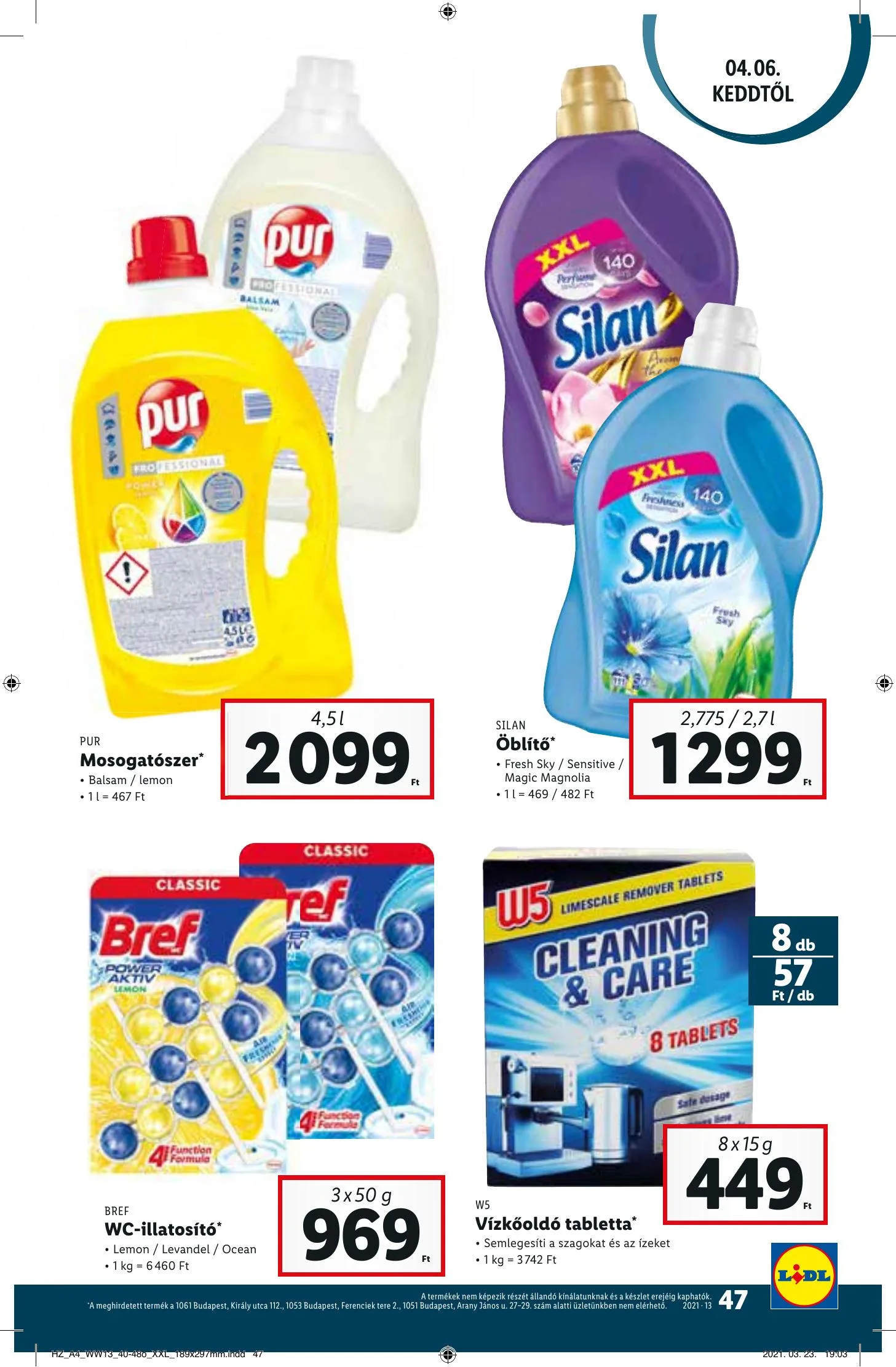 Lidl akciós újság 03.31–04.07 – 47. oldal