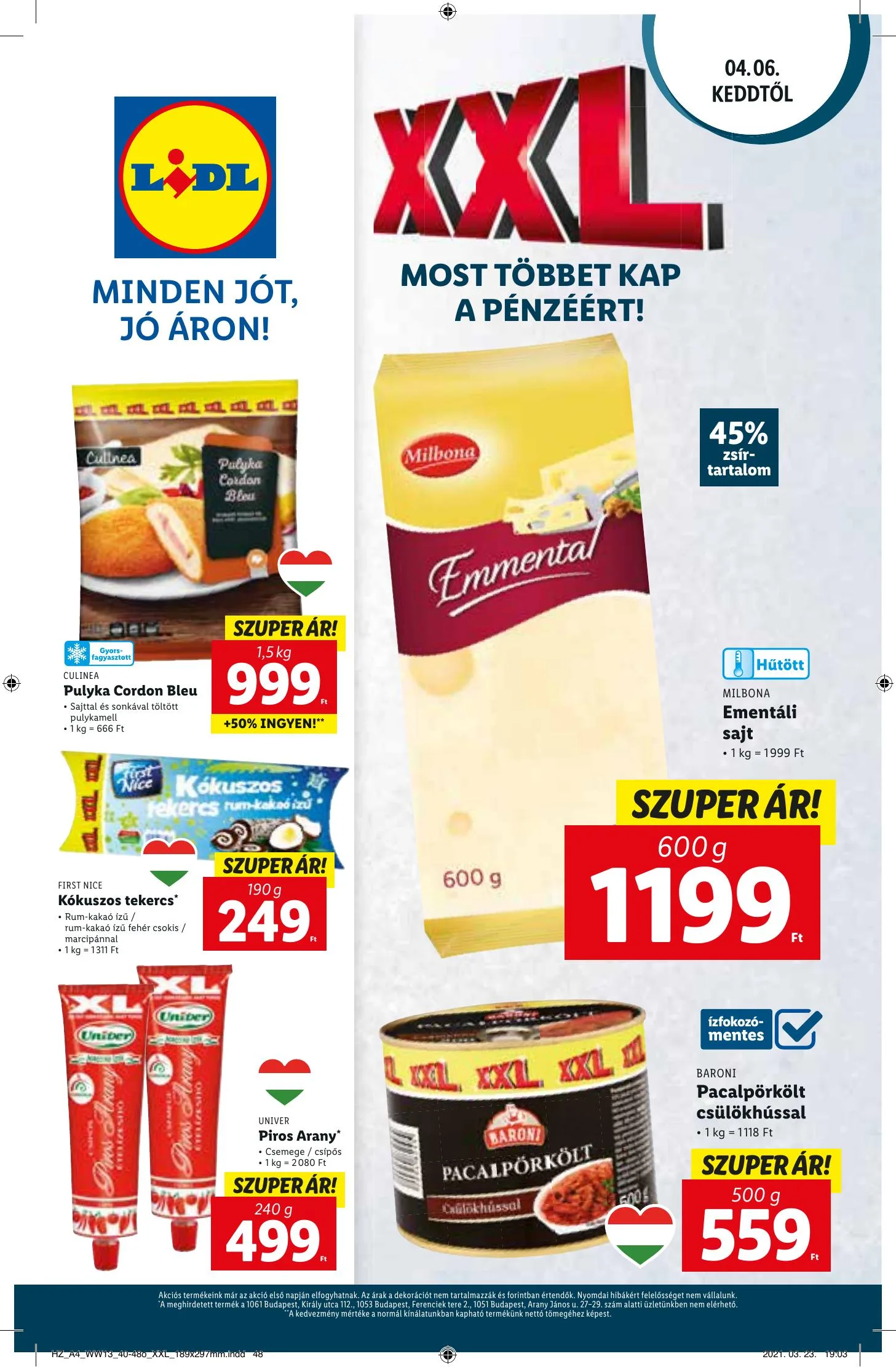 Lidl akciós újság 03.31–04.07 – 48. oldal