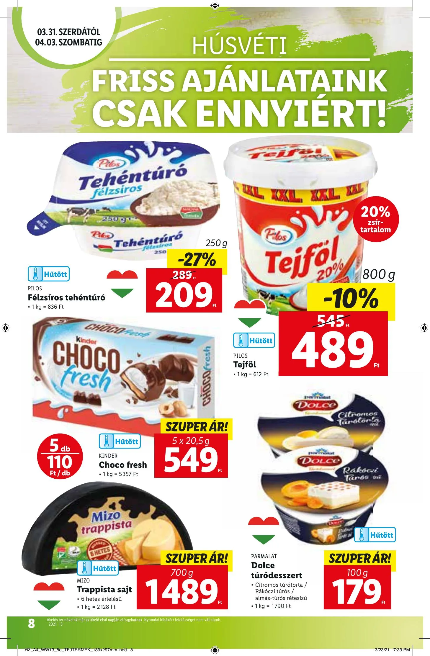 Lidl akciós újság 03.31–04.07 – 8. oldal