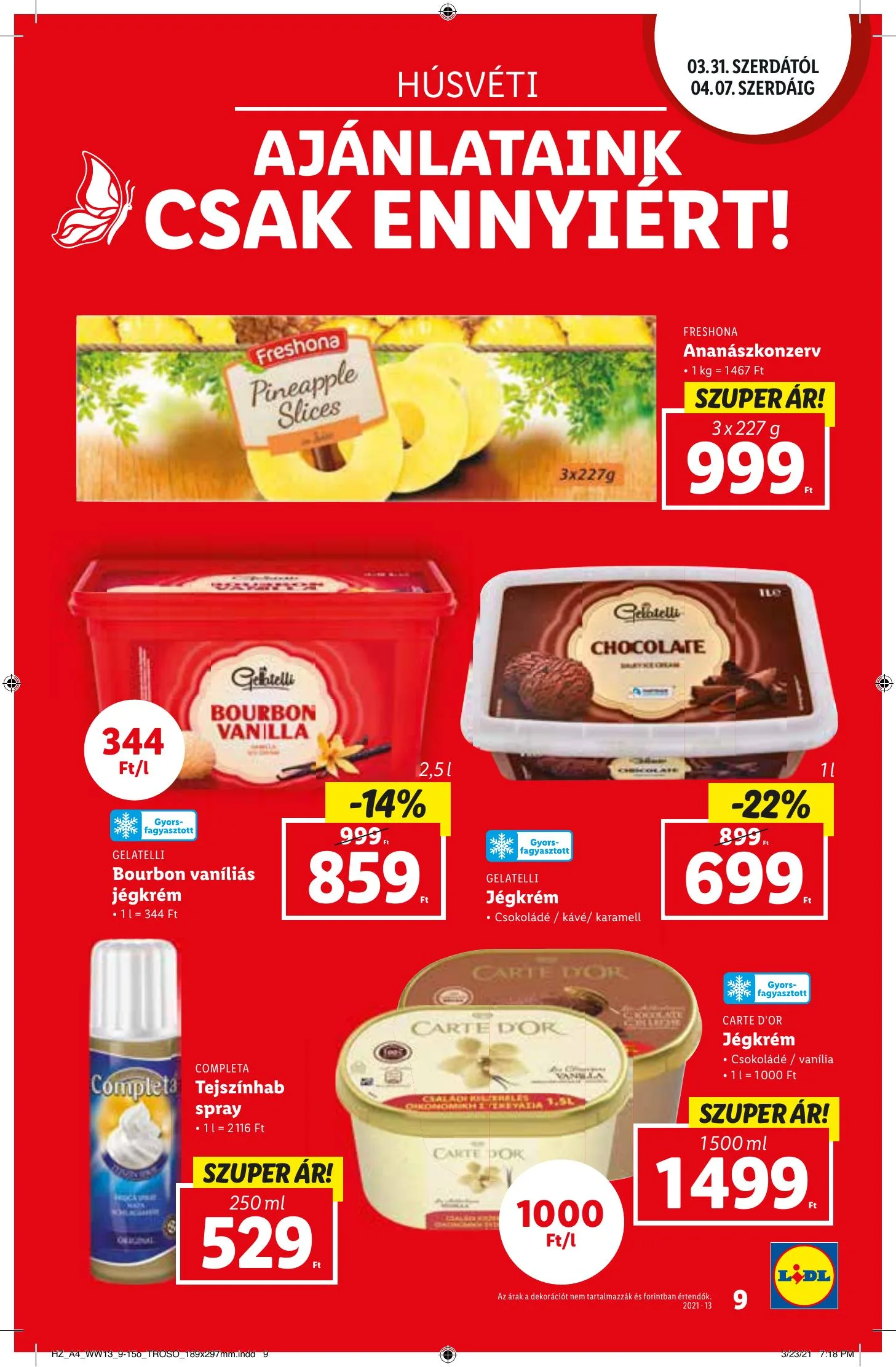 Lidl akciós újság 03.31–04.07 – 9. oldal
