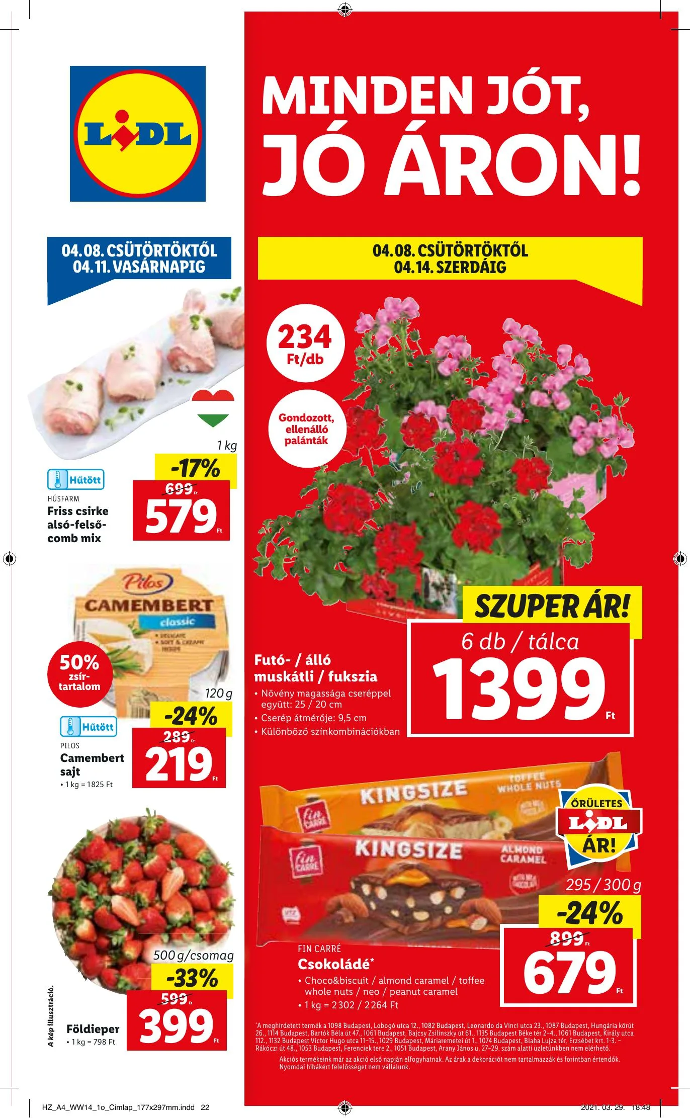 Lidl akciós újság 04.08–04.14