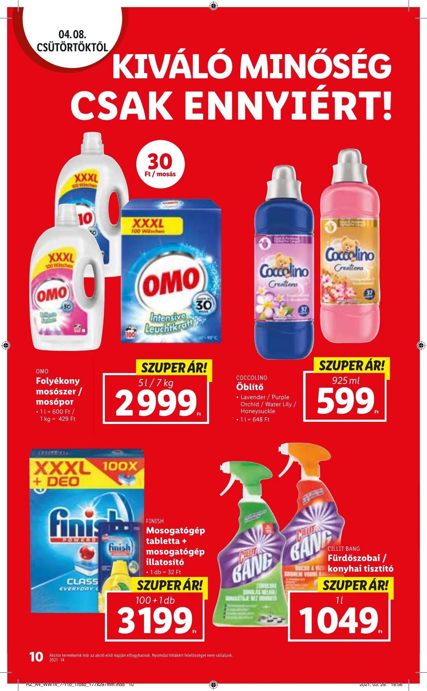 Lidl akciós újság 04.08–04.14 – 10. oldal