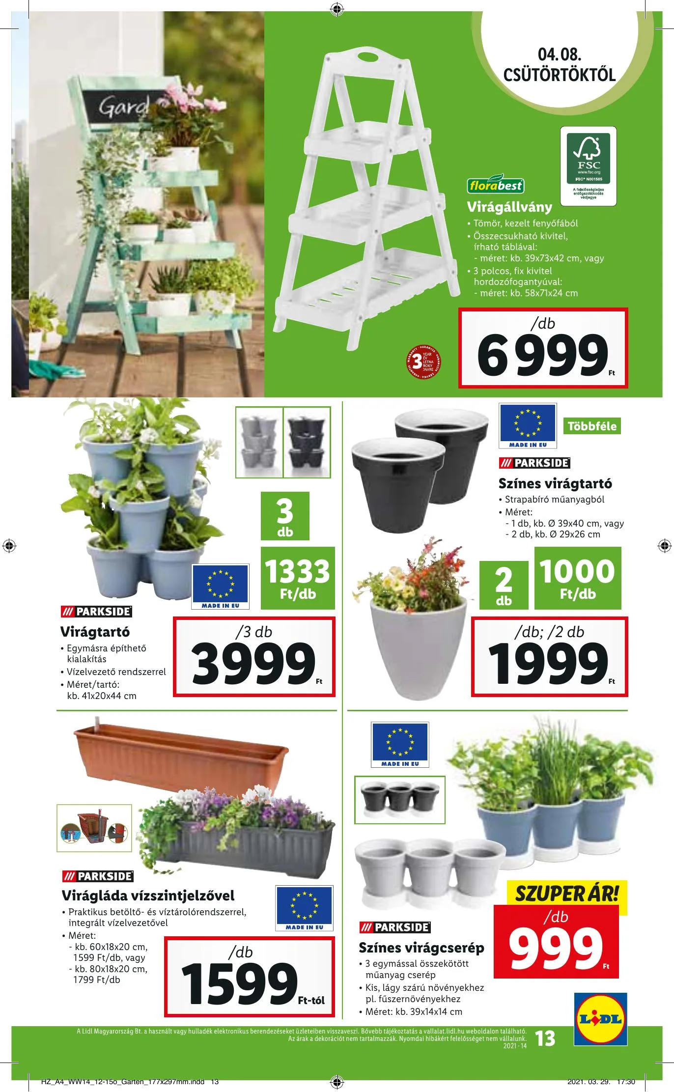 Lidl akciós újság 04.08–04.14 – 13. oldal