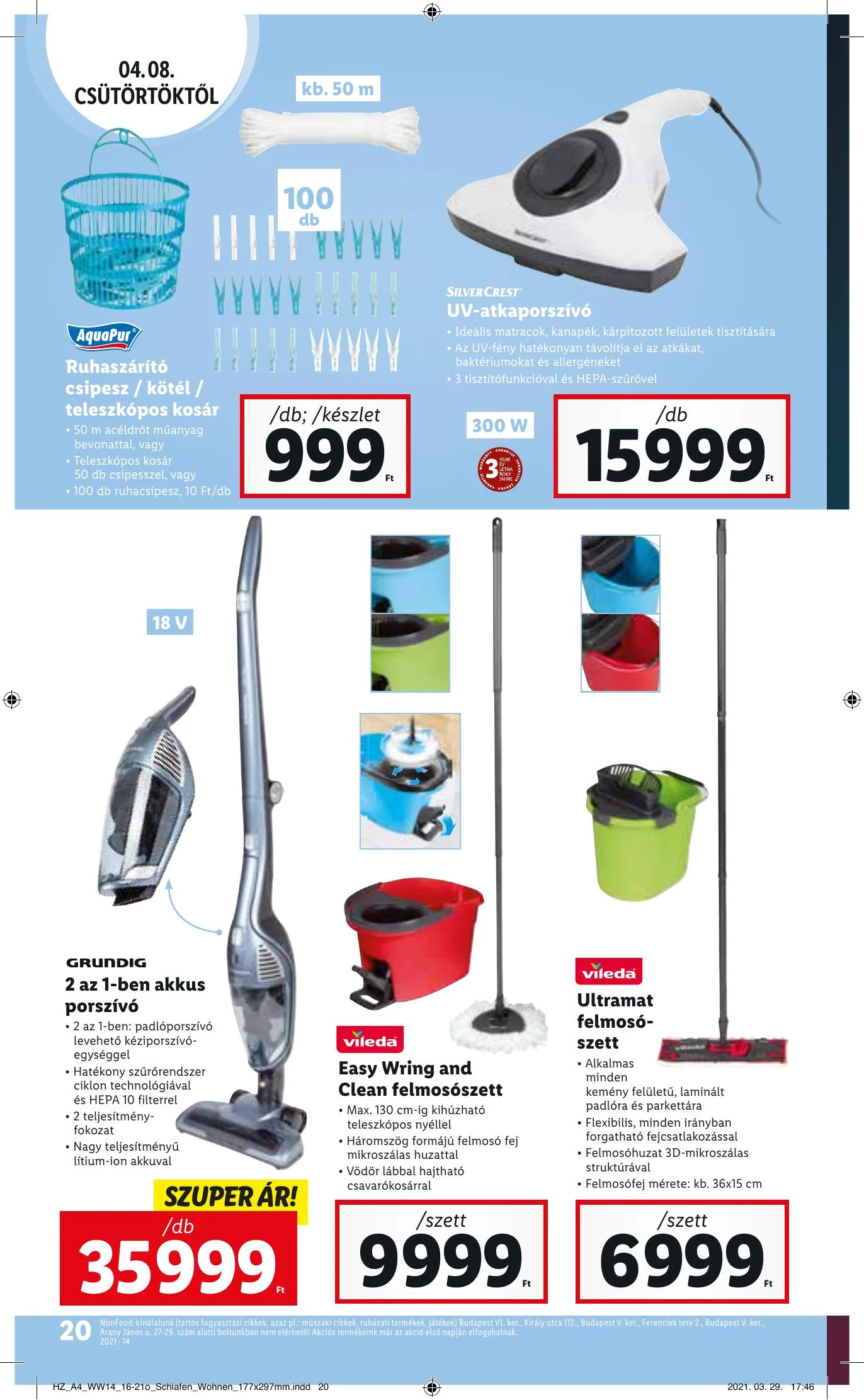 Lidl akciós újság 04.08–04.14 – 20. oldal