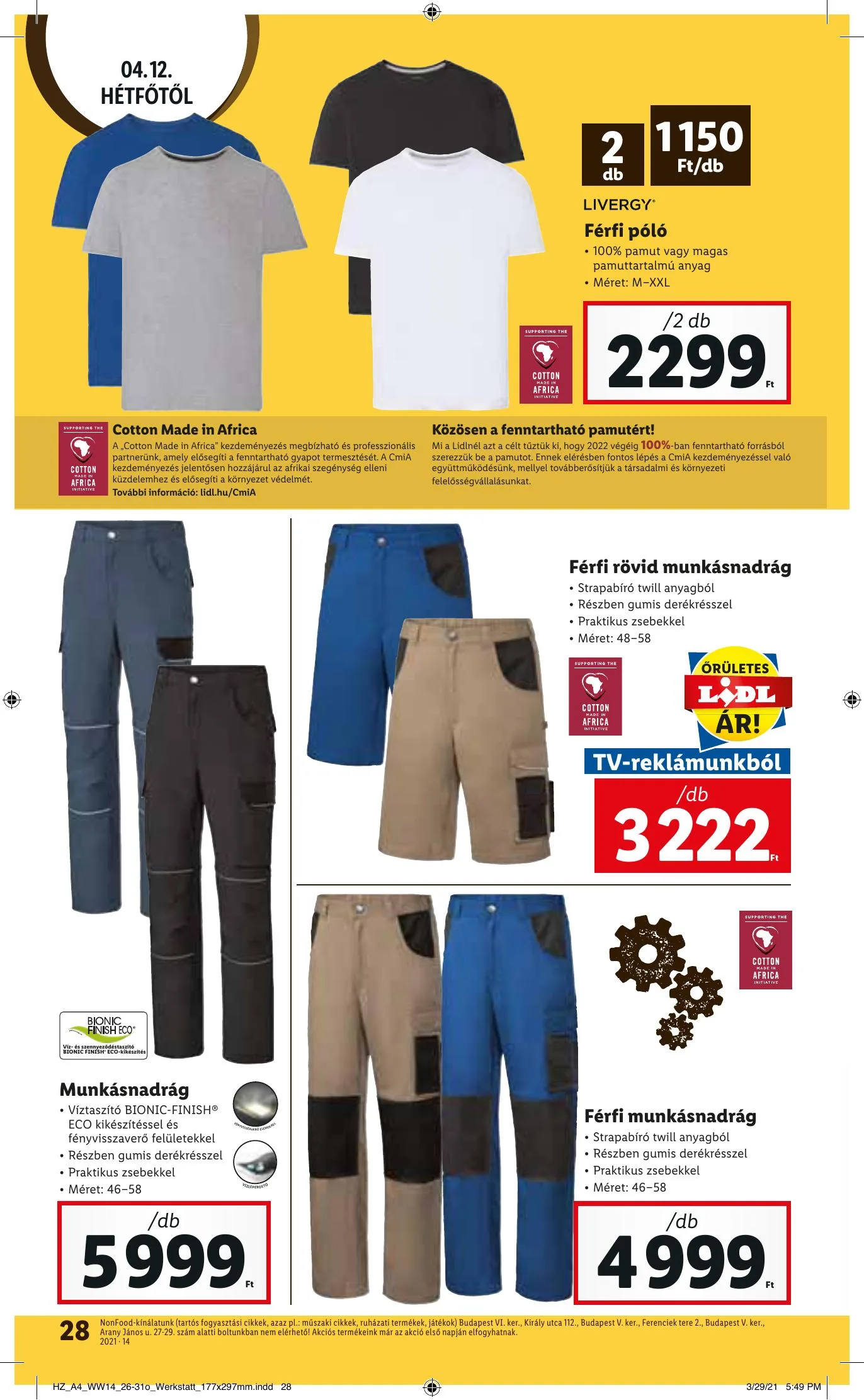Lidl akciós újság 04.08–04.14 – 28. oldal