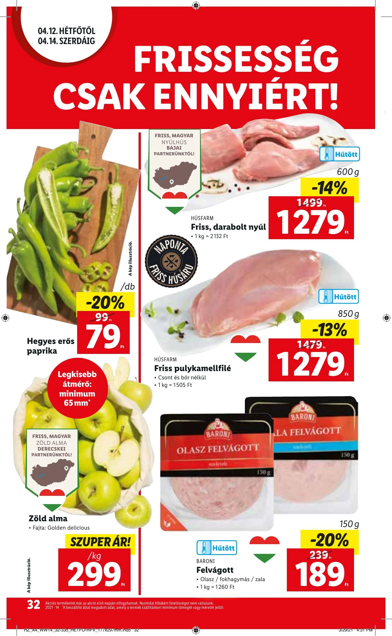 Lidl akciós újság 04.08–04.14 – 32. oldal