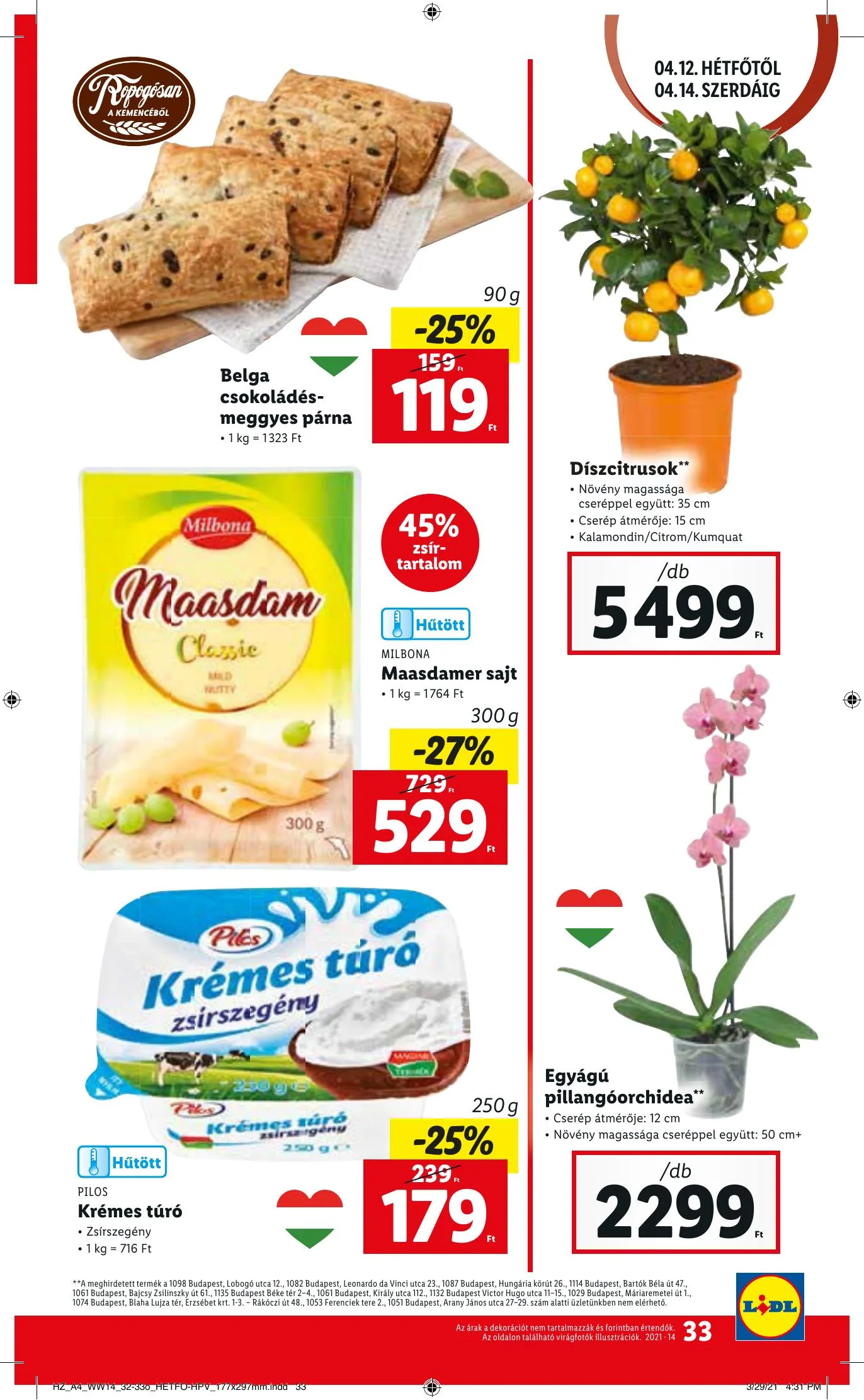 Lidl akciós újság 04.08–04.14 – 33. oldal