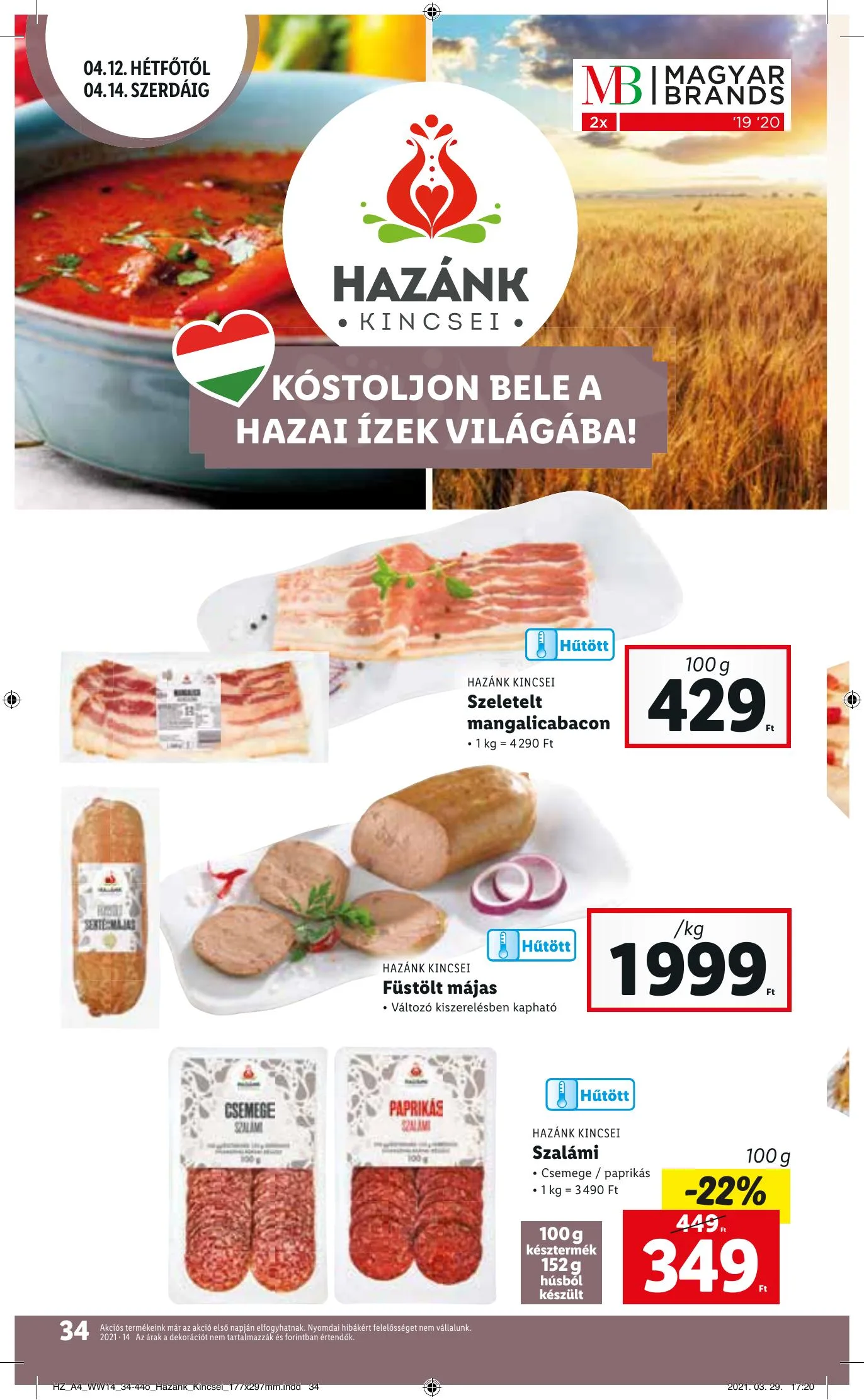 Lidl akciós újság 04.08–04.14 – 34. oldal
