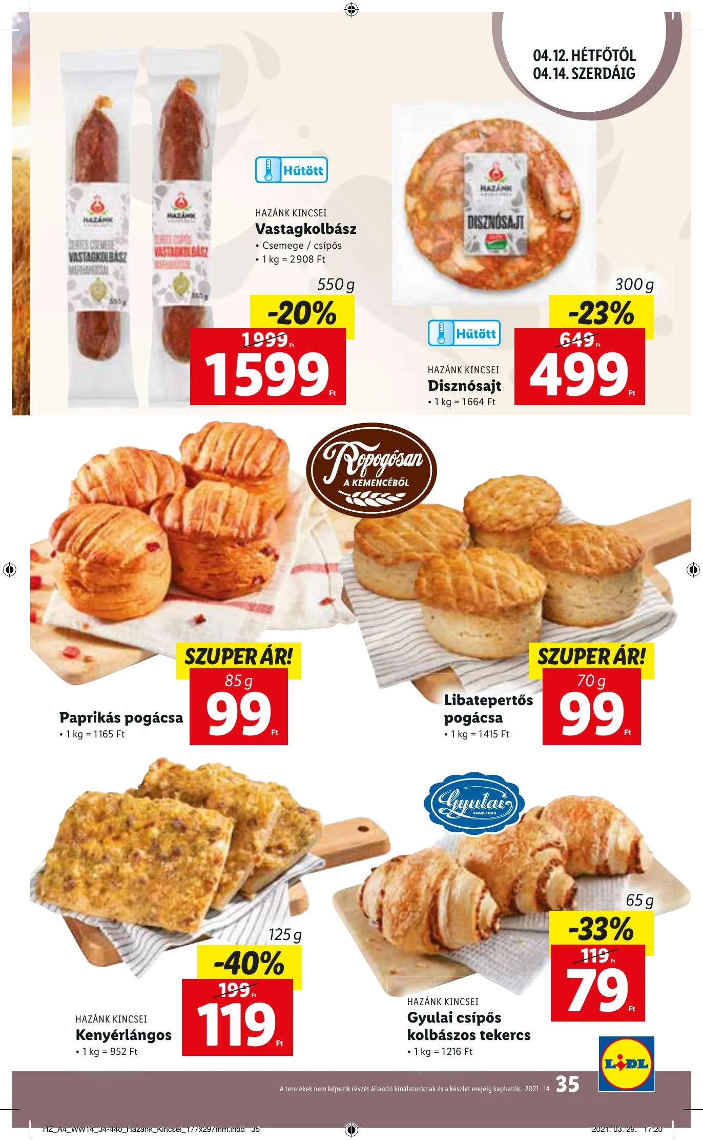 Lidl akciós újság 04.08–04.14 – 35. oldal