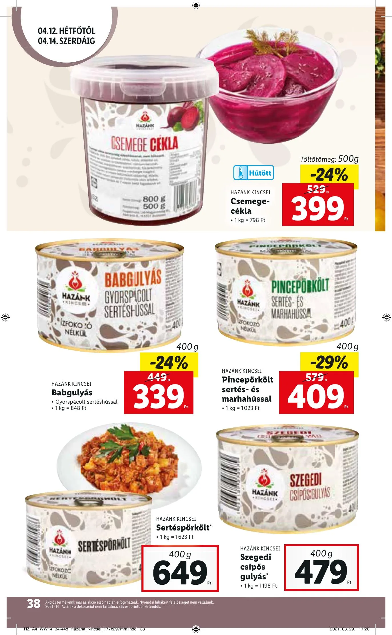 Lidl akciós újság 04.08–04.14 – 38. oldal