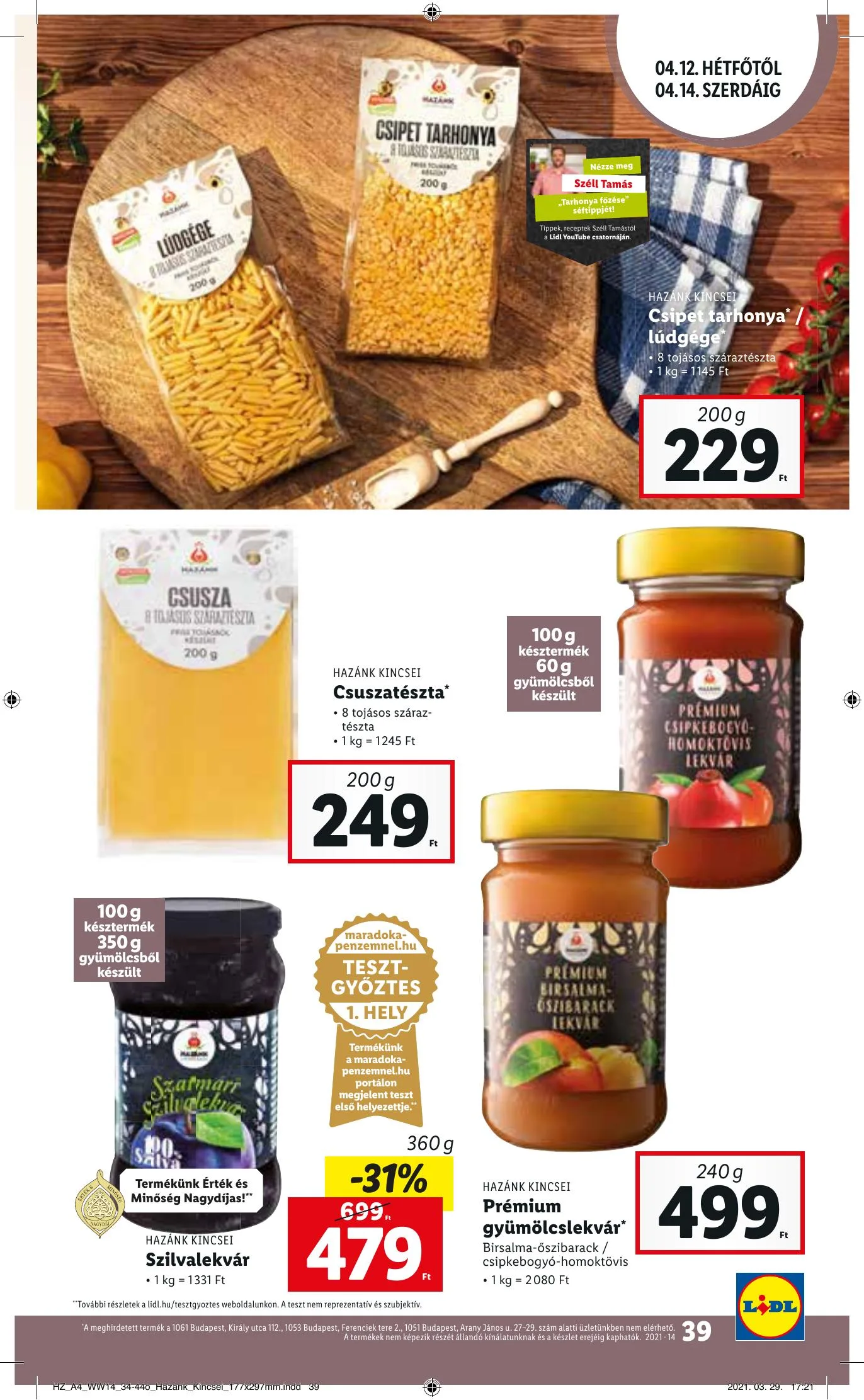 Lidl akciós újság 04.08–04.14 – 39. oldal