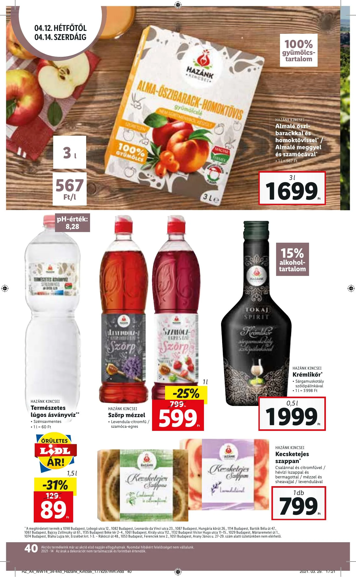 Lidl akciós újság 04.08–04.14 – 40. oldal