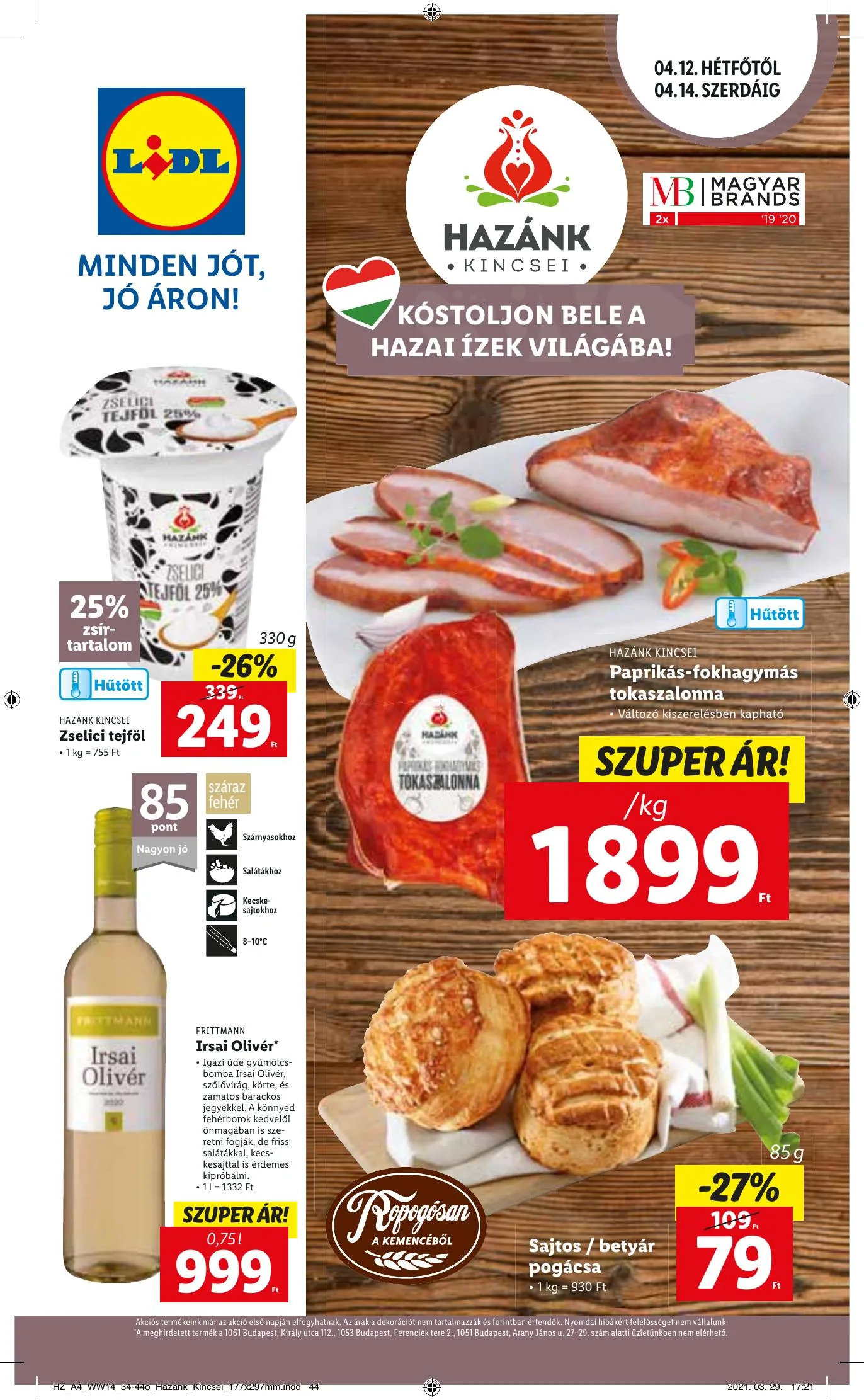 Lidl akciós újság 04.08–04.14 – 44. oldal