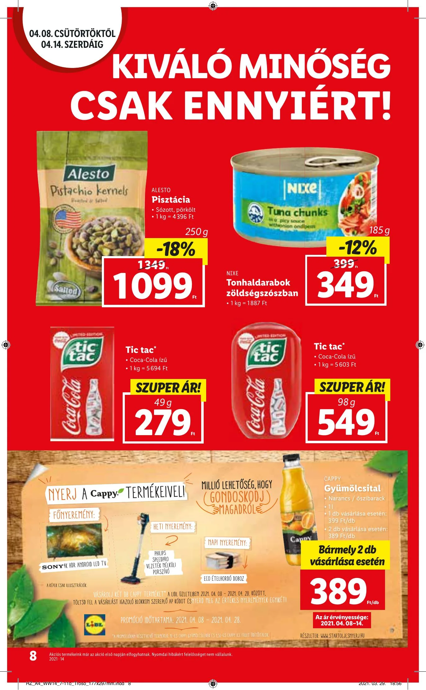 Lidl akciós újság 04.08–04.14 – 8. oldal