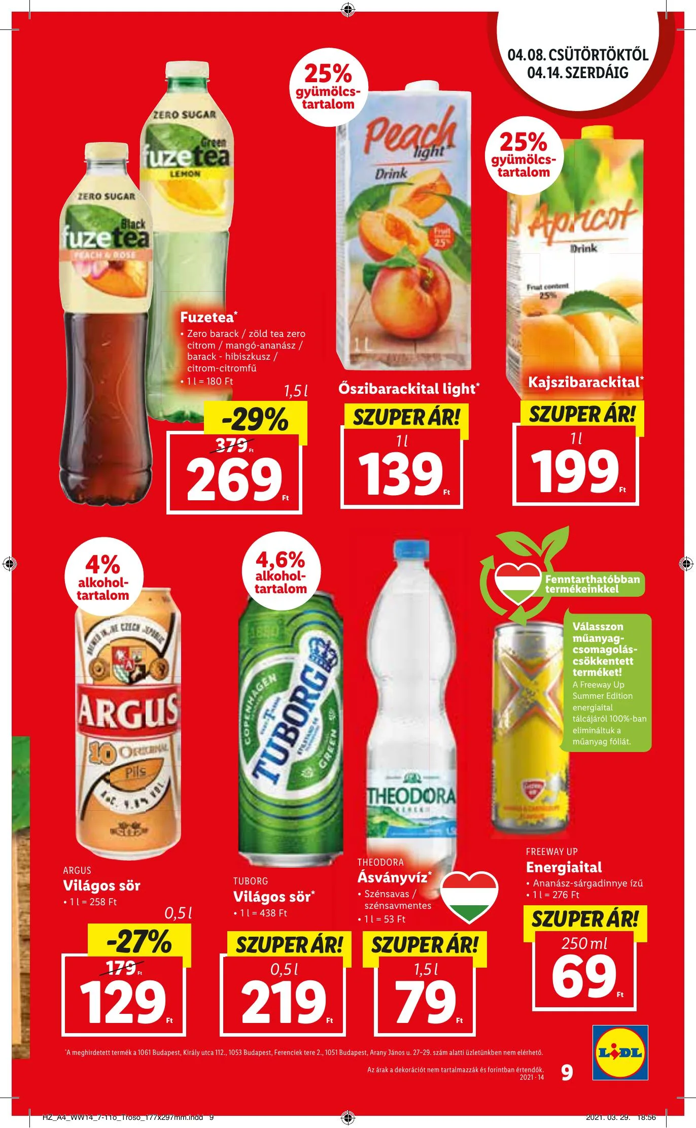 Lidl akciós újság 04.08–04.14 – 9. oldal