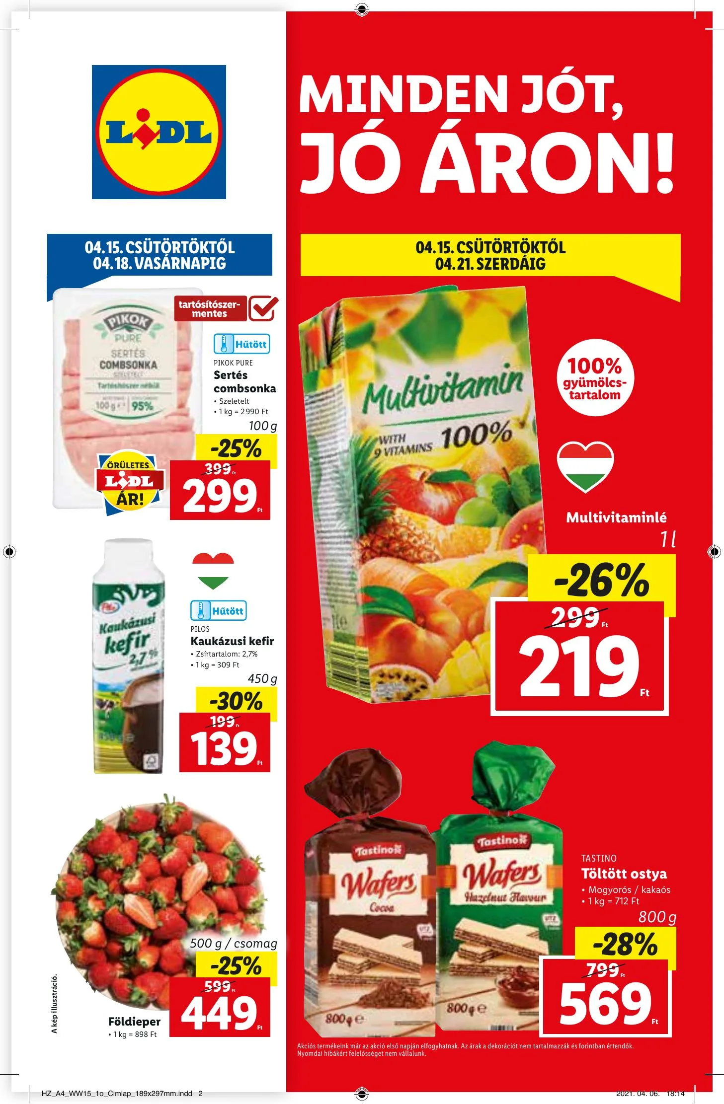 Lidl akciós újság 04.15–04.21