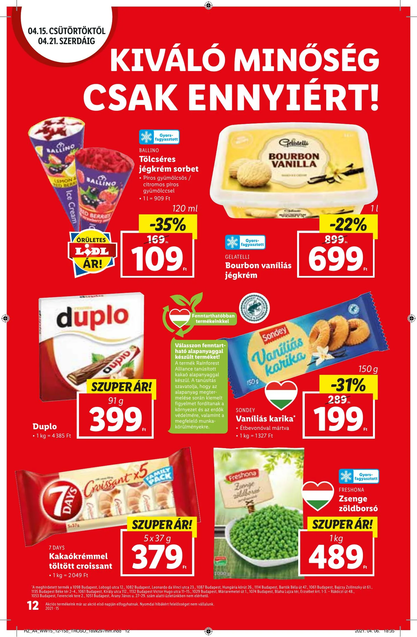 Lidl akciós újság 04.15–04.21 – 12. oldal