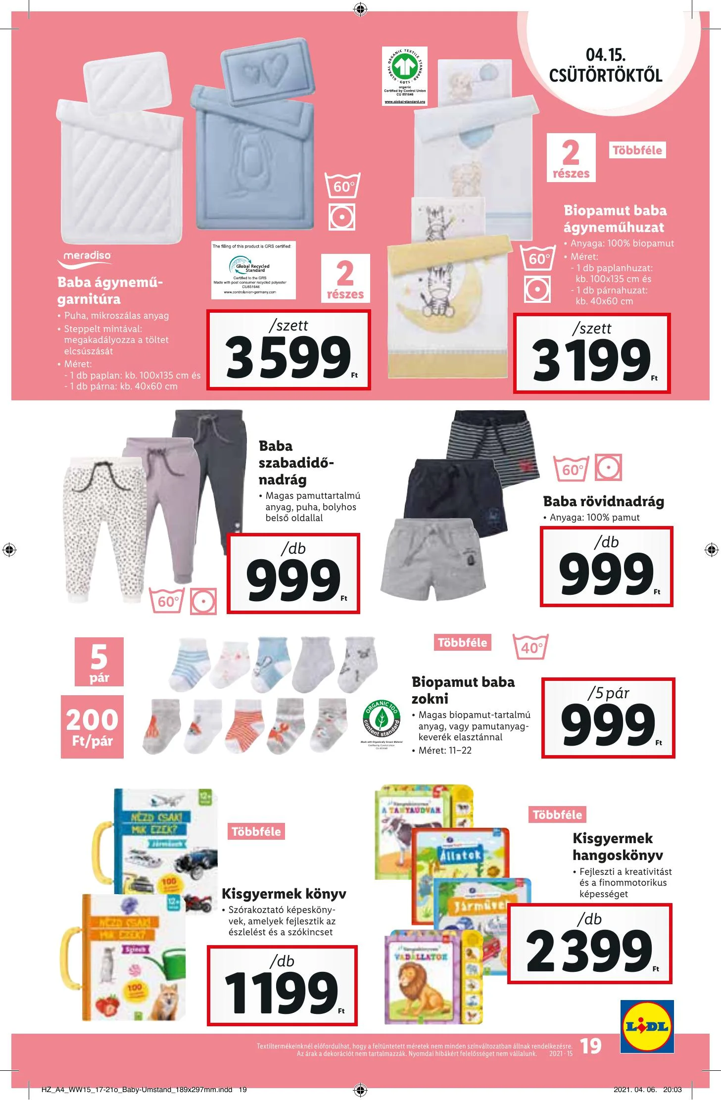 Lidl akciós újság 04.15–04.21 – 19. oldal