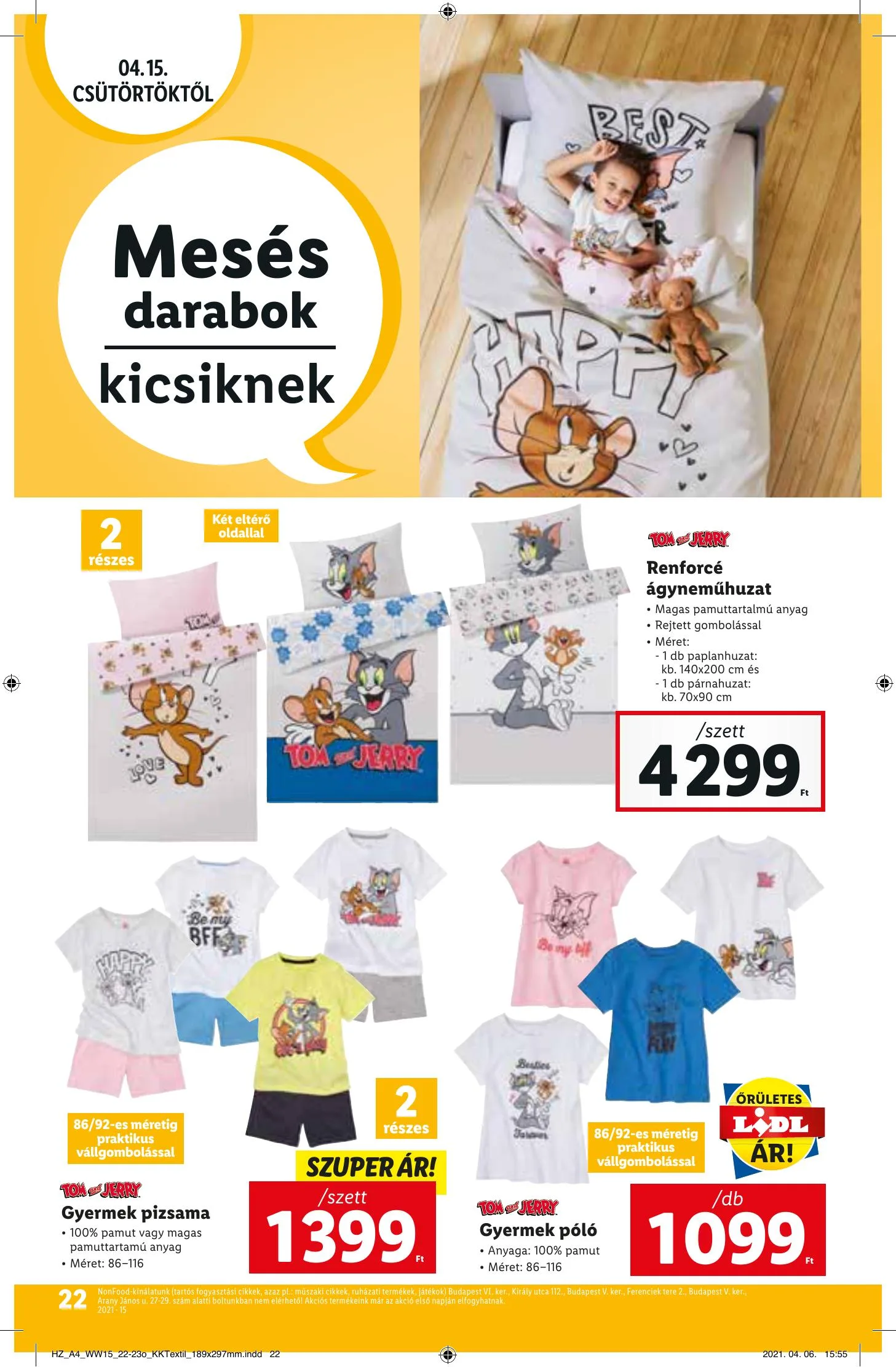 Lidl akciós újság 04.15–04.21 – 22. oldal
