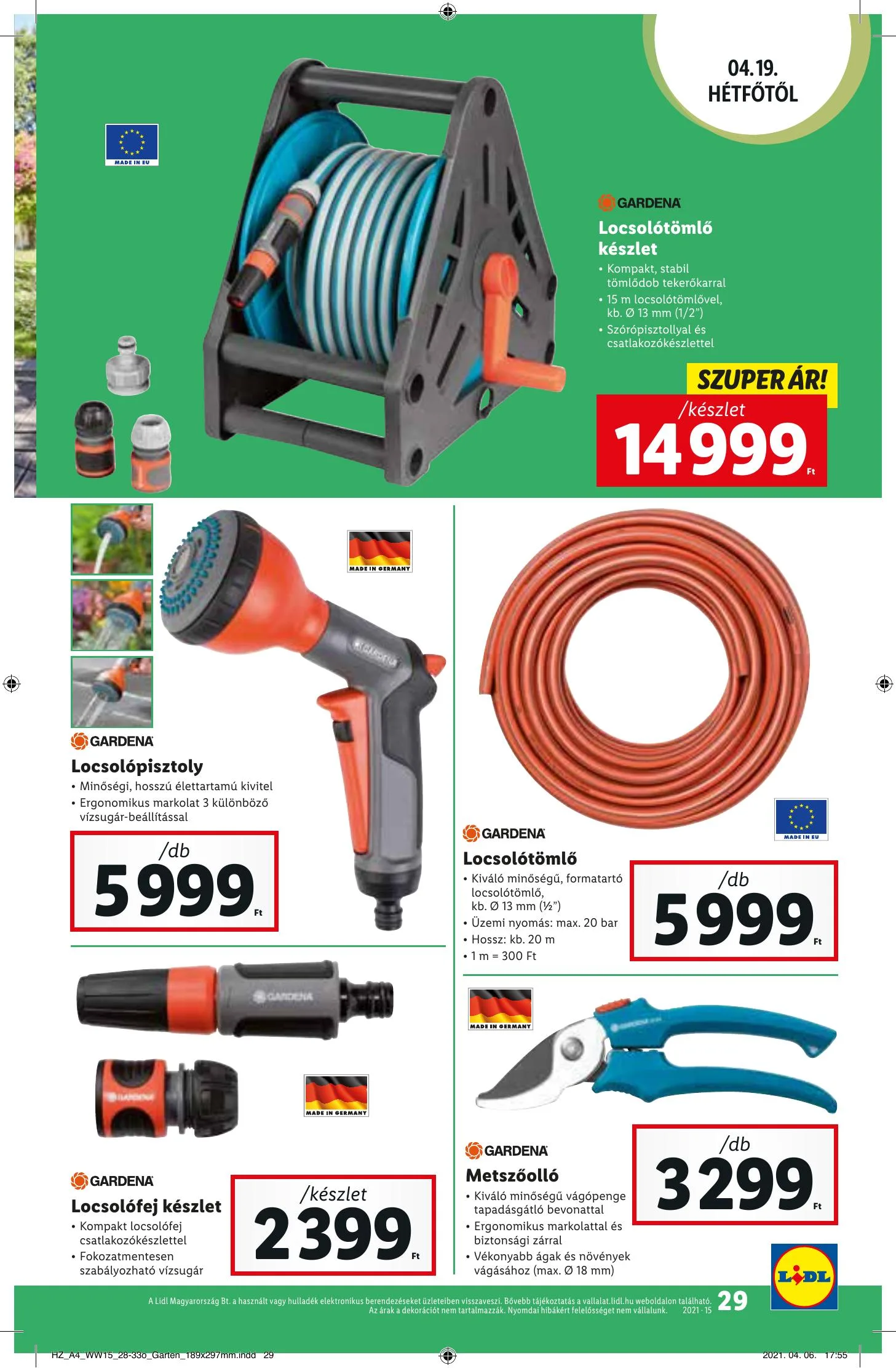 Lidl akciós újság 04.15–04.21 – 29. oldal