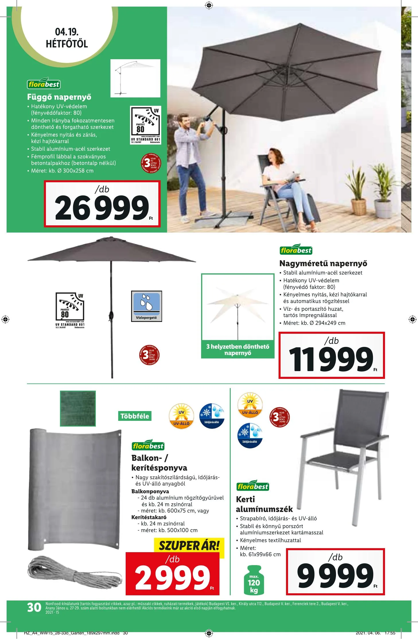 Lidl akciós újság 04.15–04.21 – 30. oldal