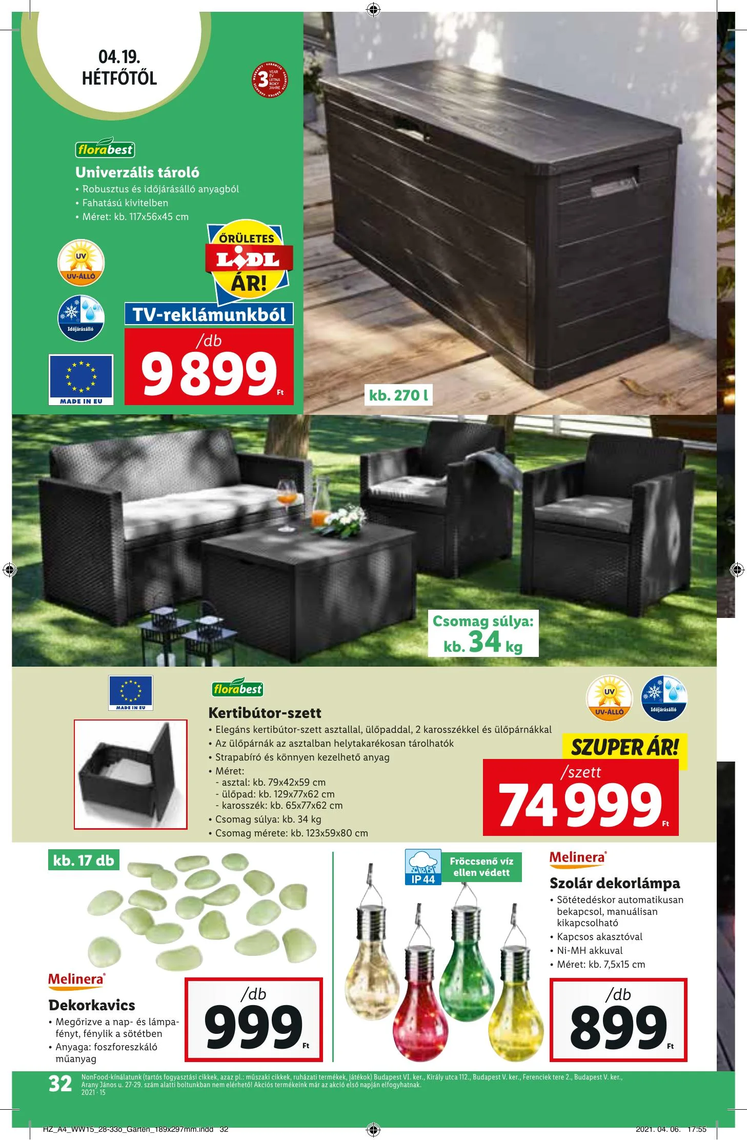 Lidl akciós újság 04.15–04.21 – 32. oldal