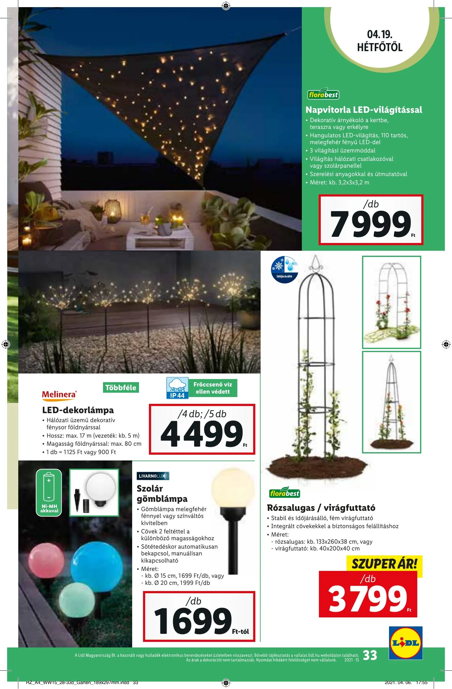 Lidl akciós újság 04.15–04.21 – 33. oldal