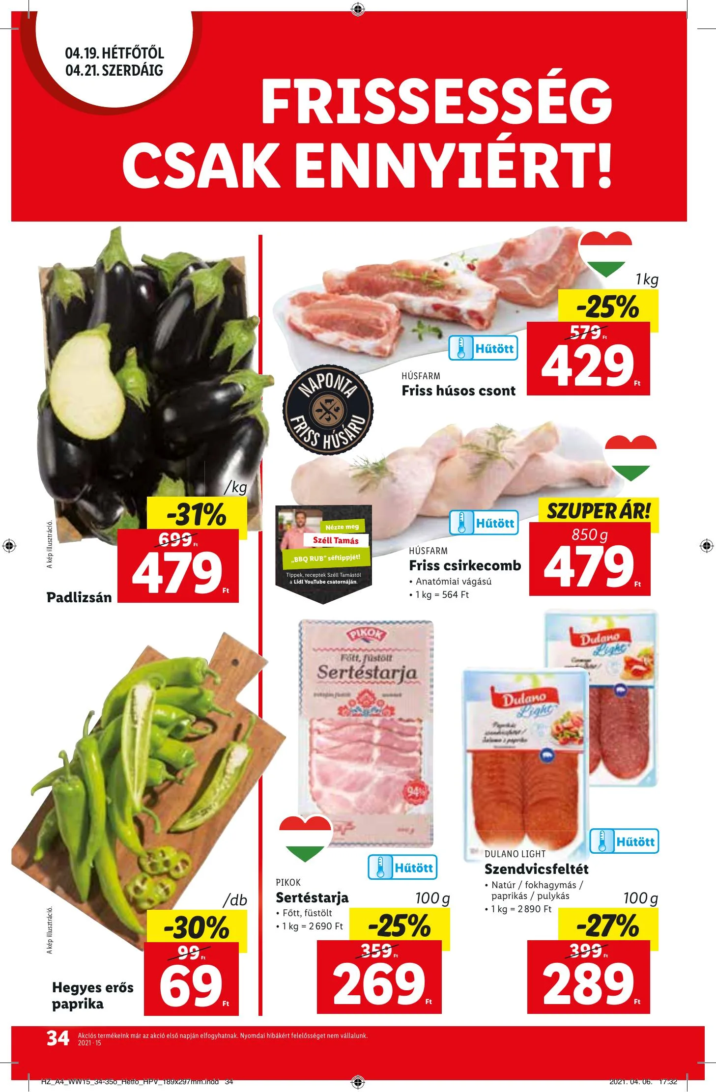 Lidl akciós újság 04.15–04.21 – 34. oldal