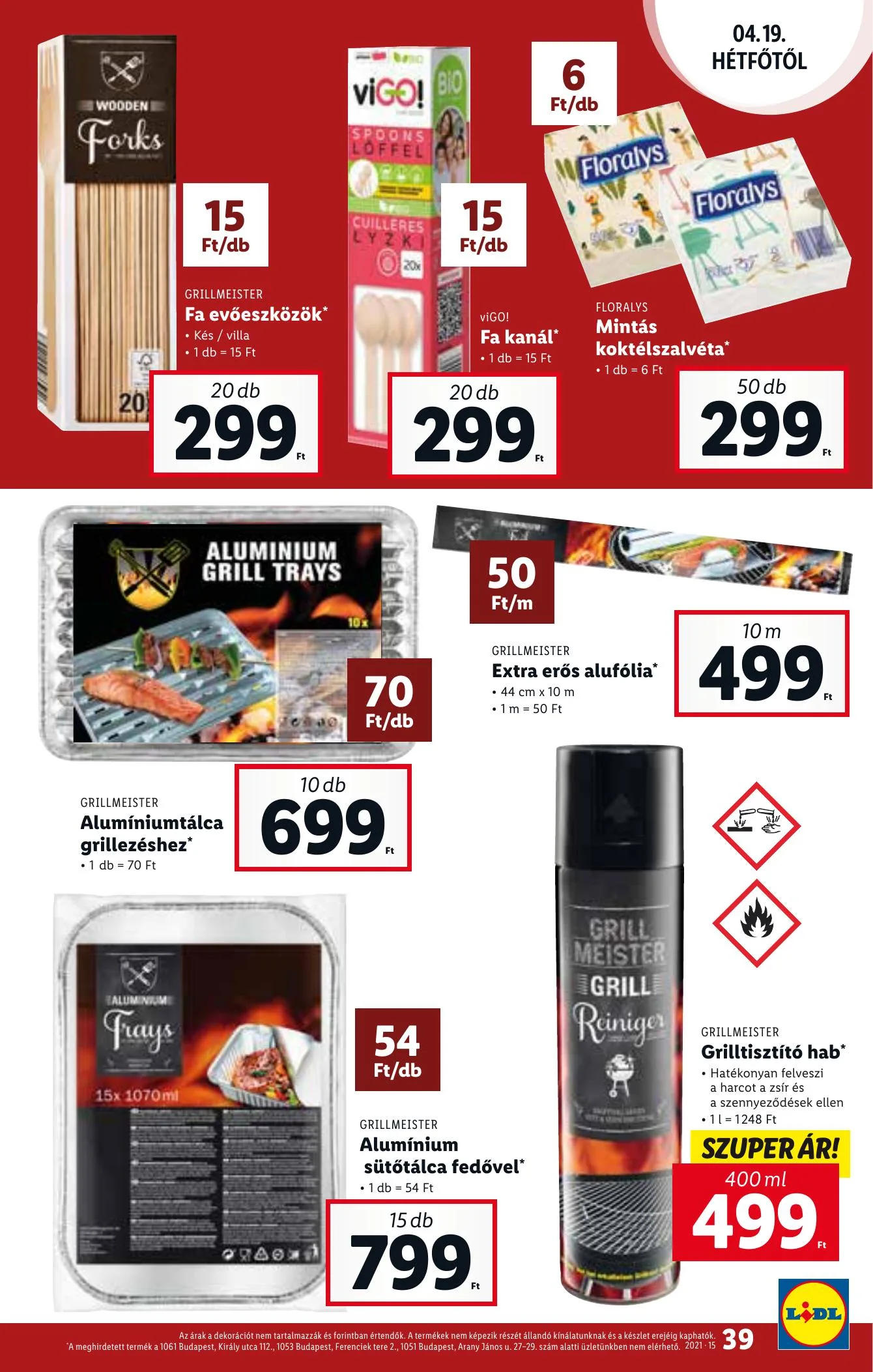 Lidl akciós újság 04.15–04.21 – 39. oldal