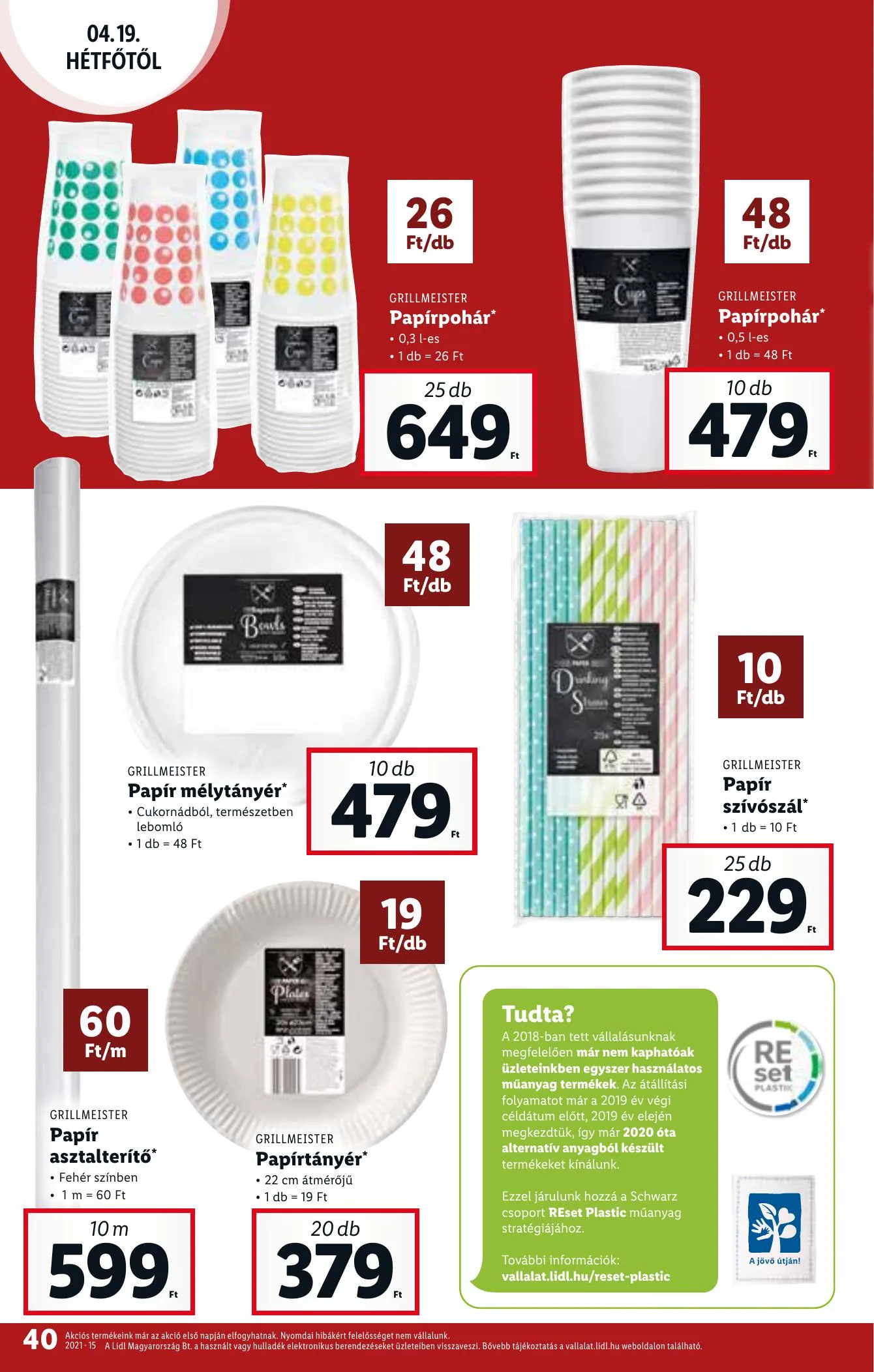 Lidl akciós újság 04.15–04.21 – 40. oldal