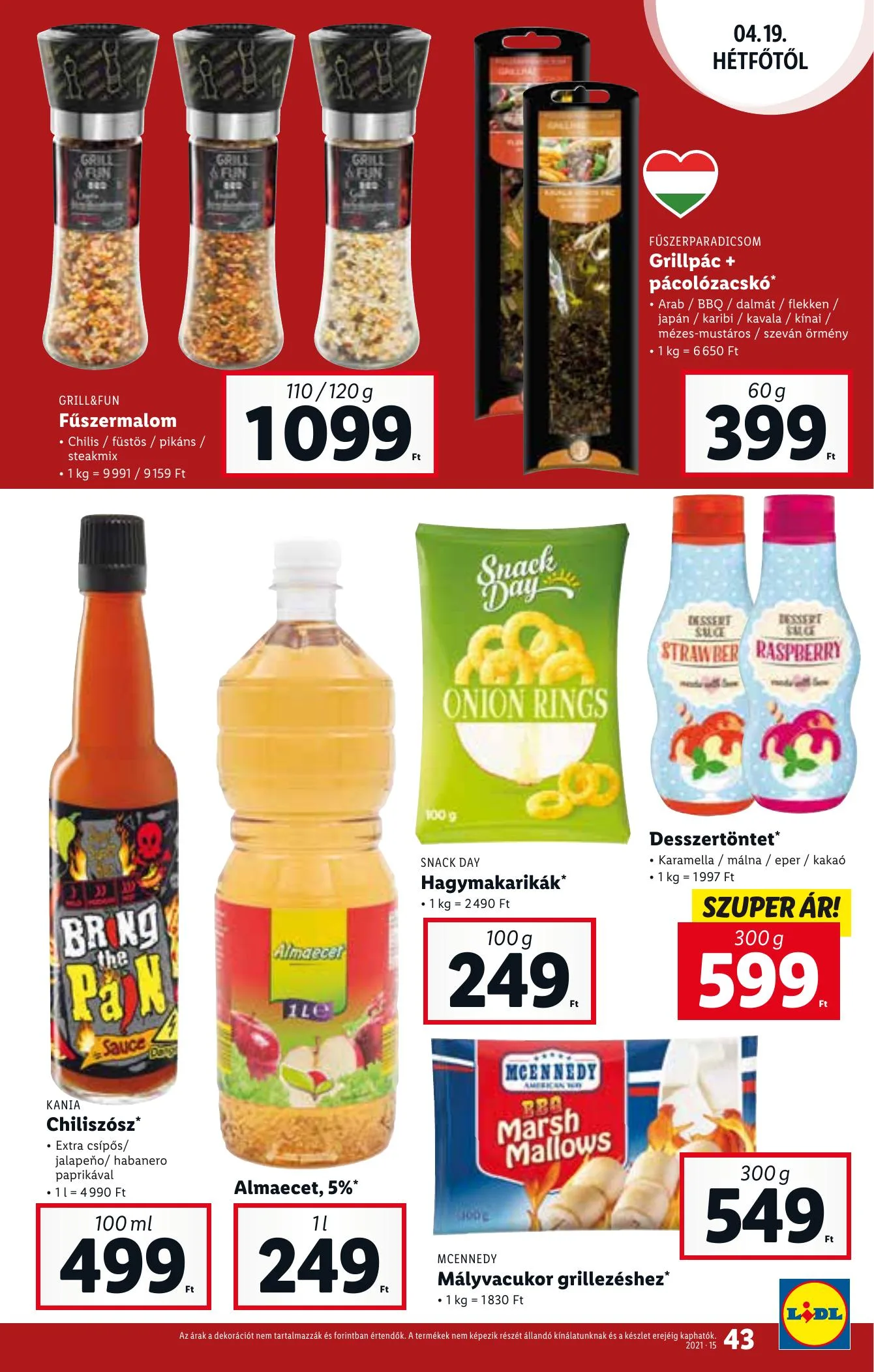 Lidl akciós újság 04.15–04.21 – 43. oldal