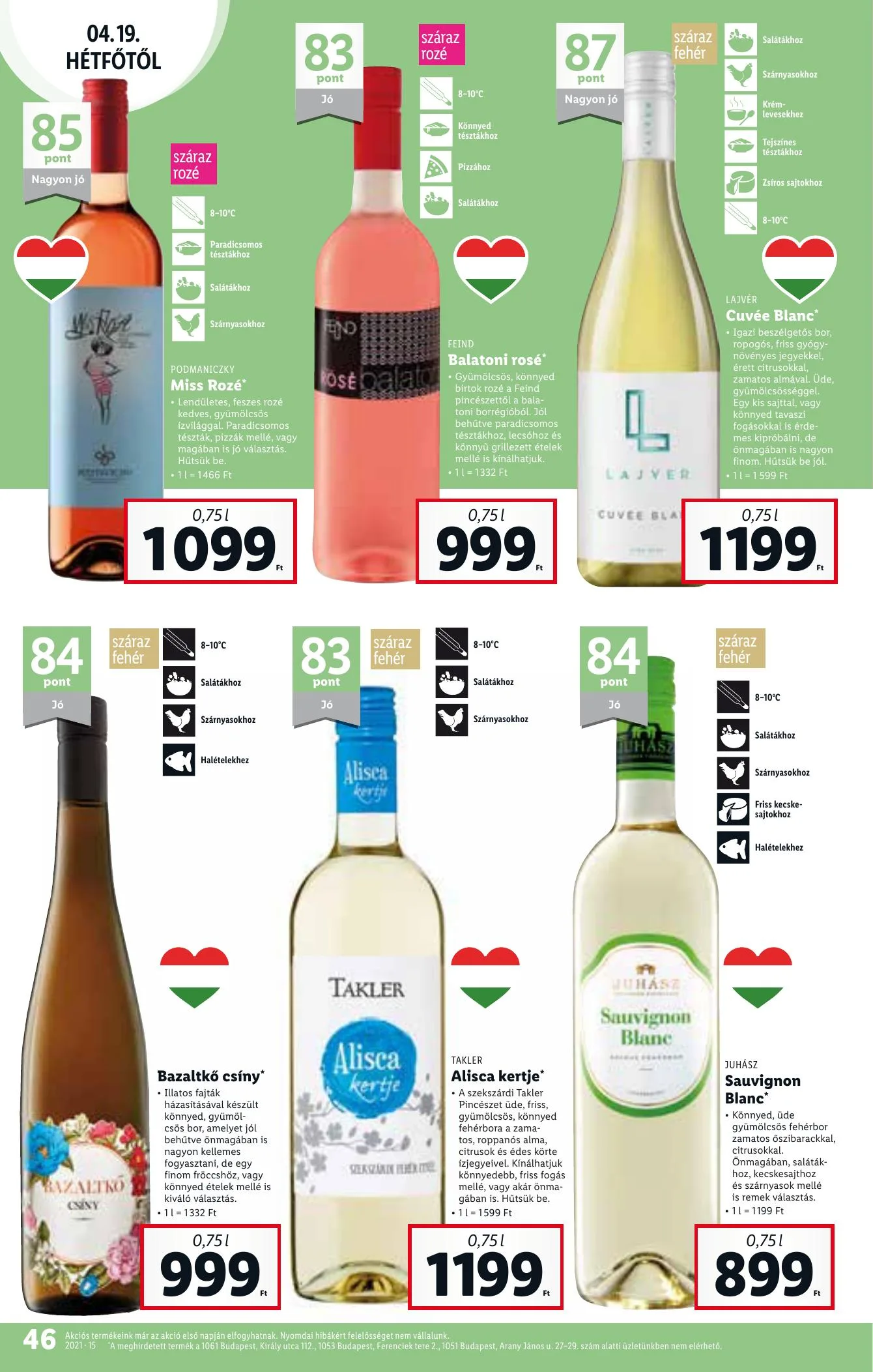 Lidl akciós újság 04.15–04.21 – 46. oldal