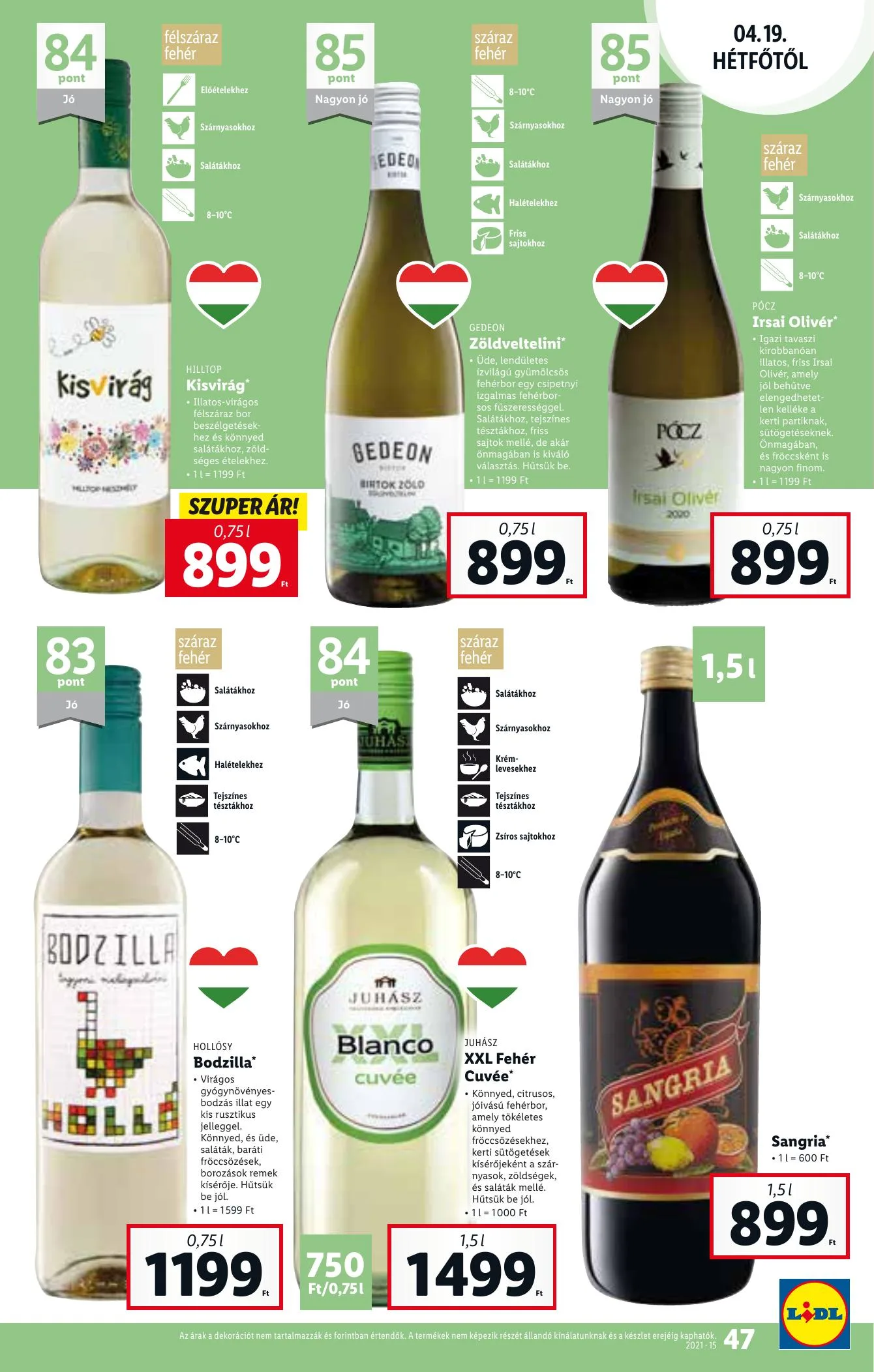 Lidl akciós újság 04.15–04.21 – 47. oldal