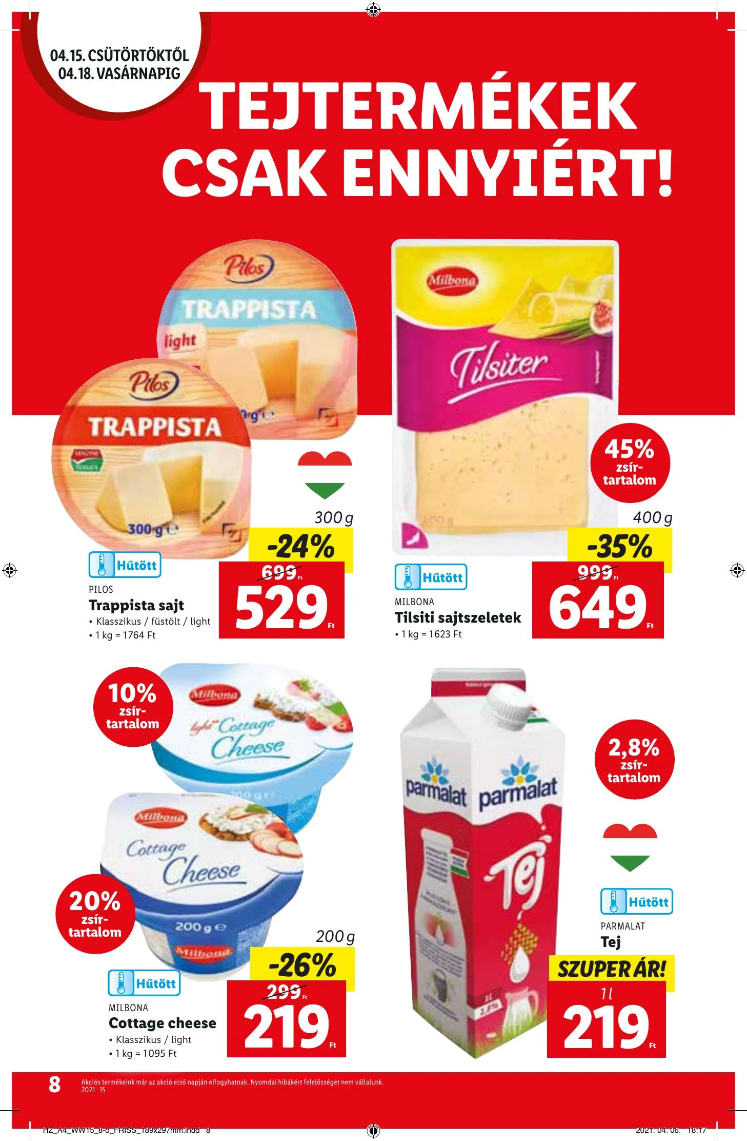 Lidl akciós újság 04.15–04.21 – 8. oldal